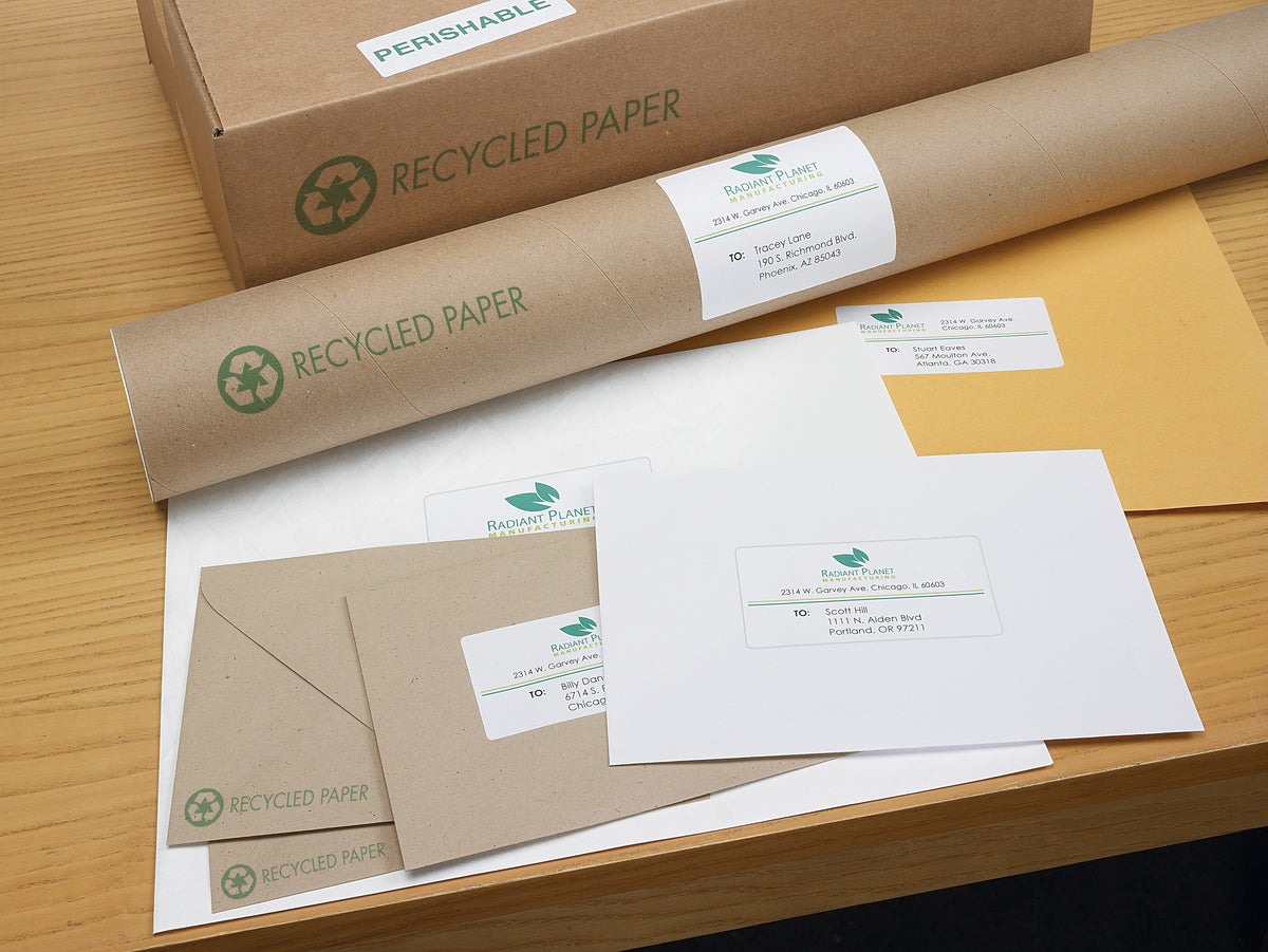 Avery EcoFriendly Laser/Inkjet Return Address Labels, 1/2" x 1-3/4", 80 Labels/Sheet, 100 Sheets/Pack