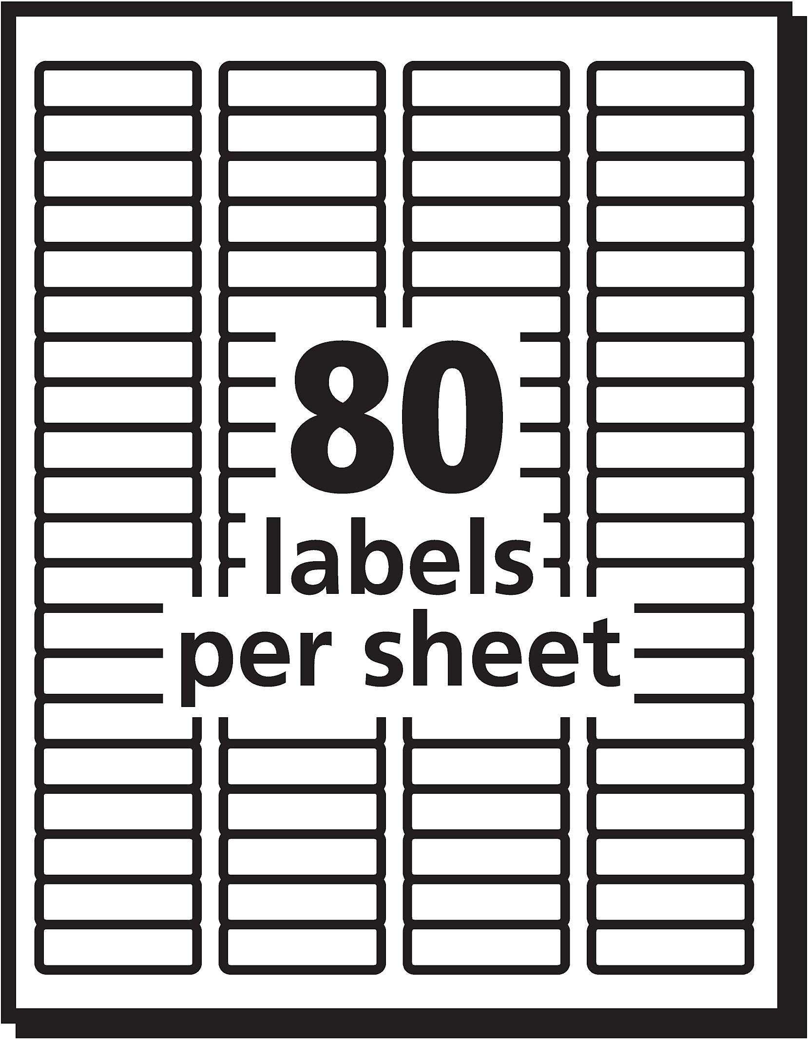 Avery EcoFriendly Laser/Inkjet Return Address Labels, 1/2