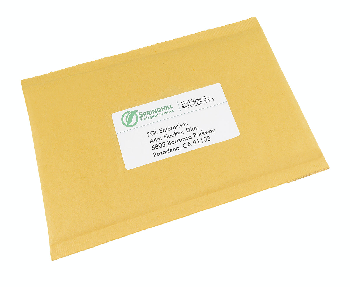 Avery EcoFriendly Laser/Inkjet Shipping Labels, 2" x 4", White, 10 Labels/Sheet, 25 Sheets/Pack, 250 Labels/Pack