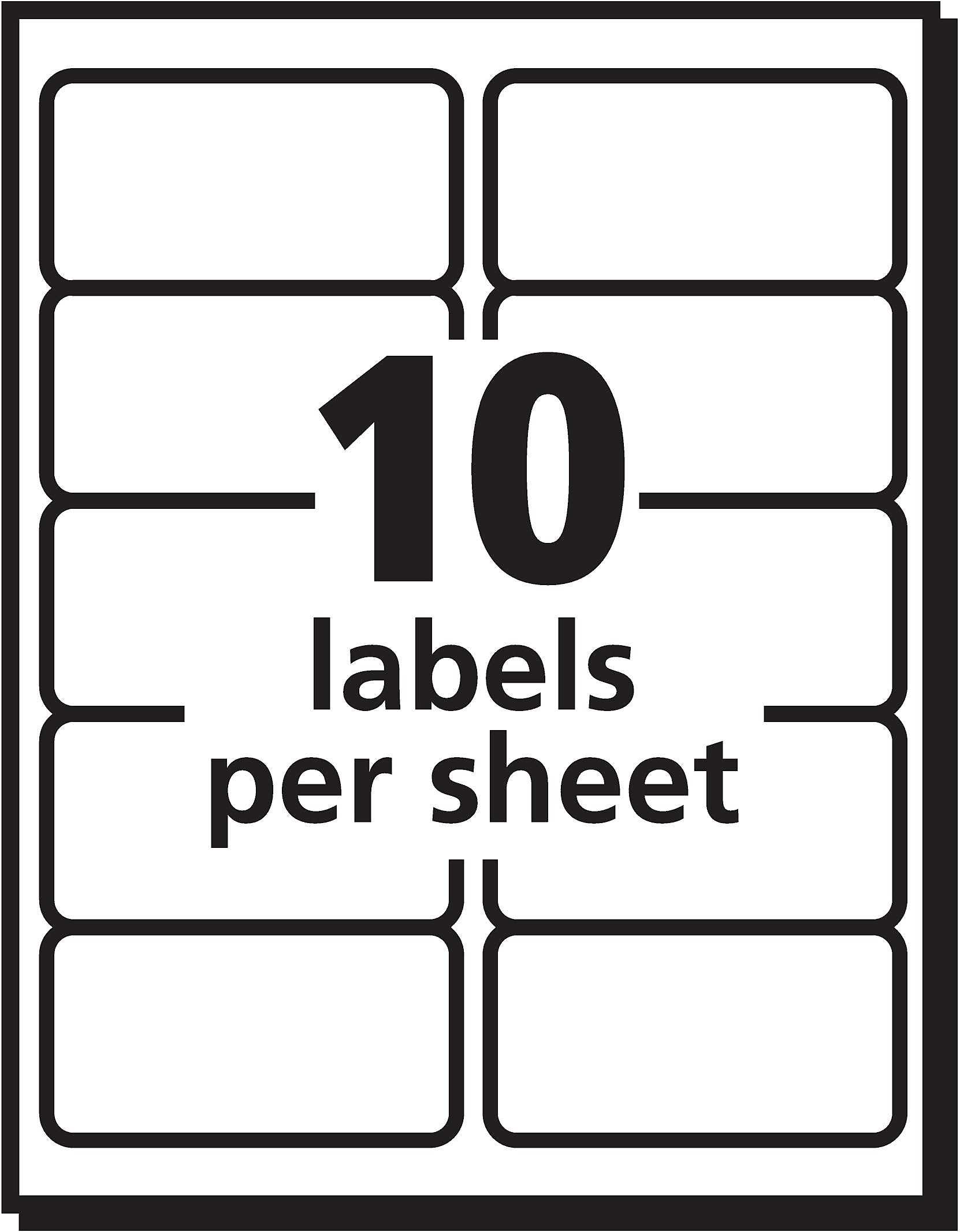Avery EcoFriendly Laser/Inkjet Shipping Labels, 2