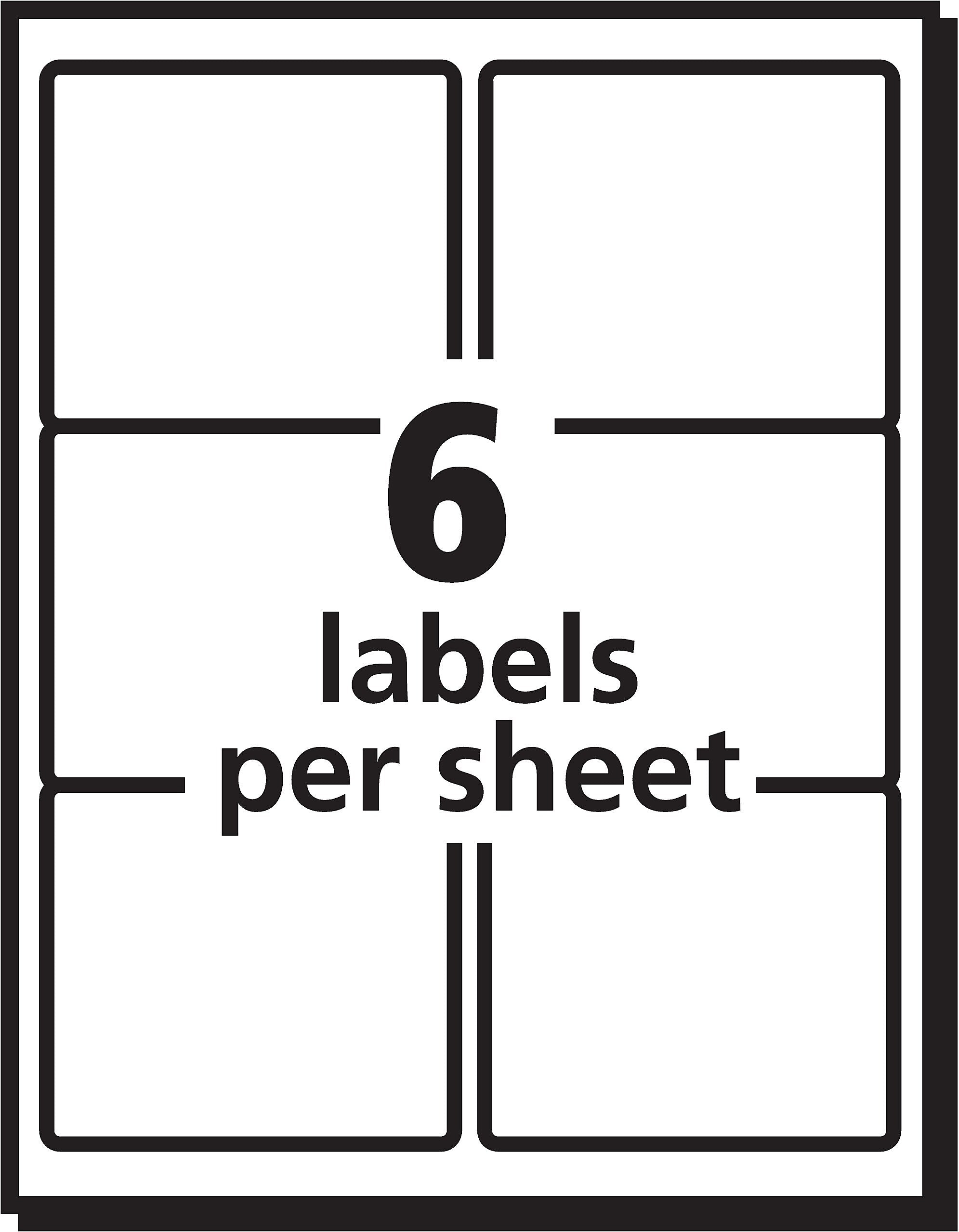 Avery EcoFriendly Laser/Inkjet Shipping Labels, 3-1/3