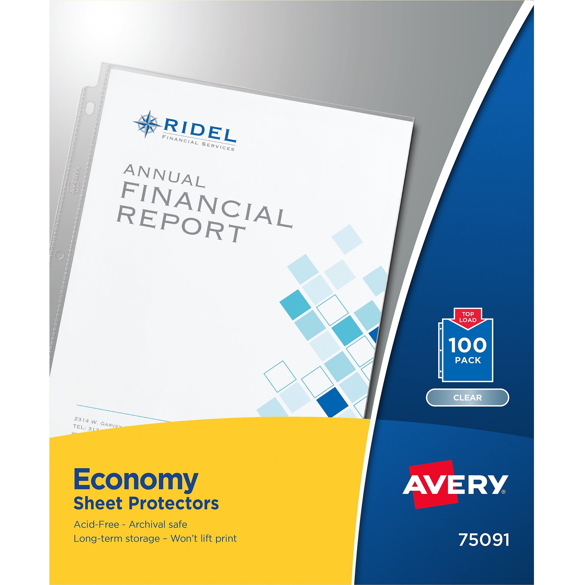 Avery Economy Sheet Protectors, 8-1/2