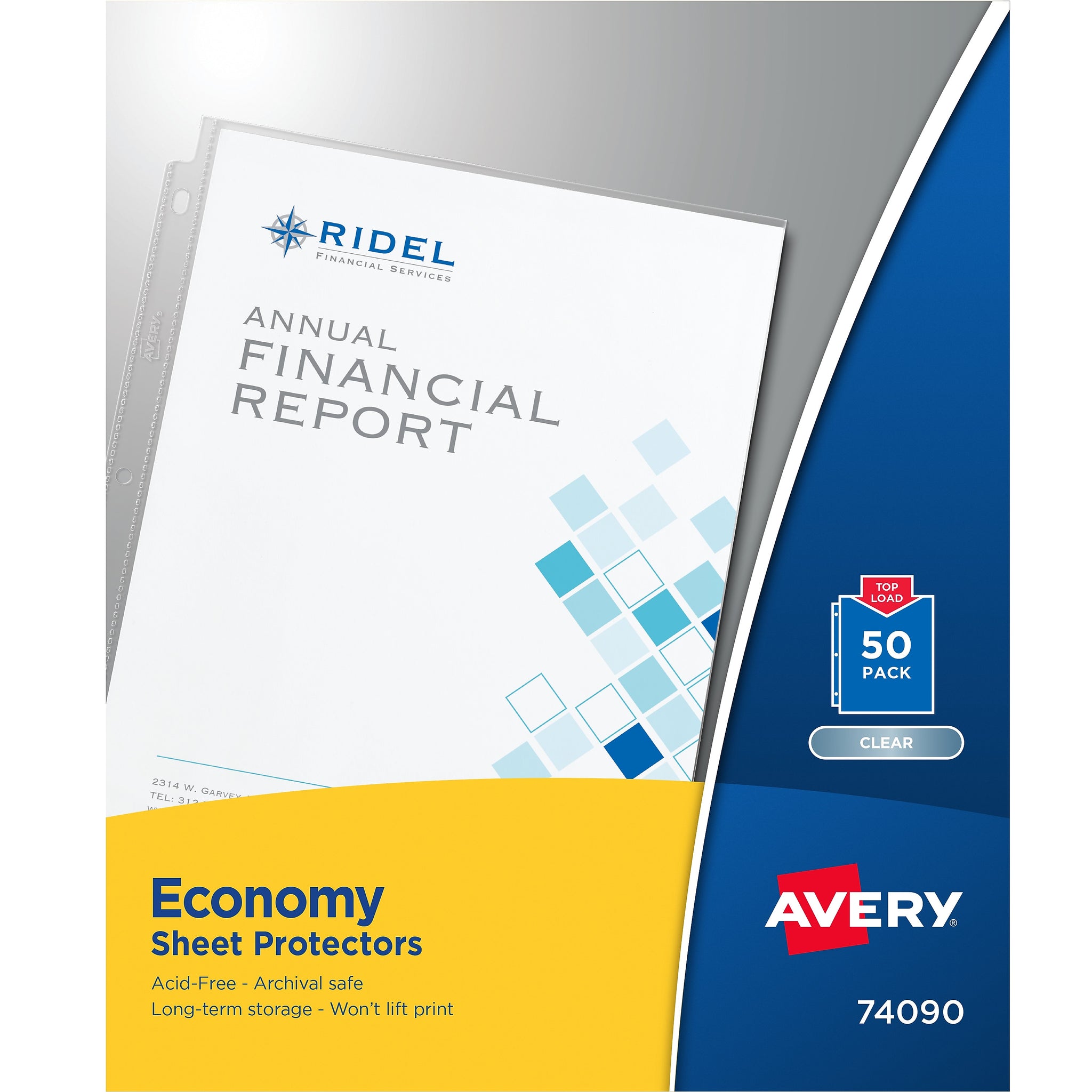 Avery Economy Weight Sheet Protectors, 8-1/2