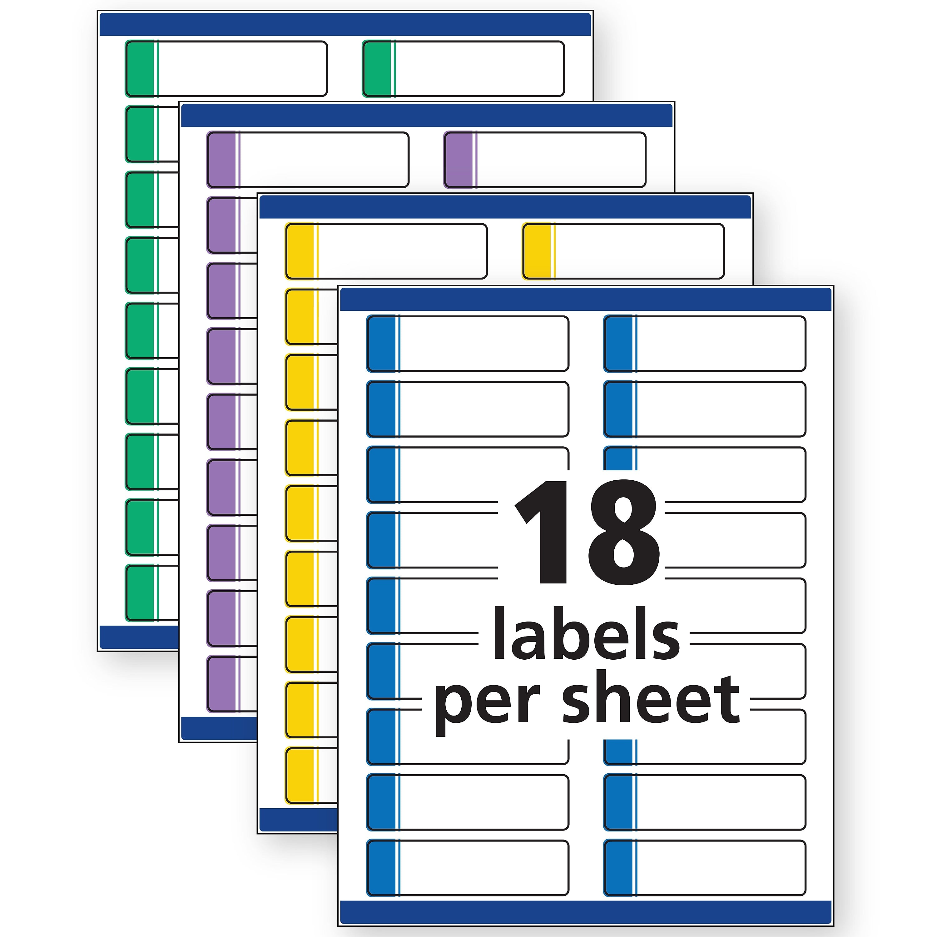 Avery Extra Large Laser/Inkjet File Folder Labels, 15/16
