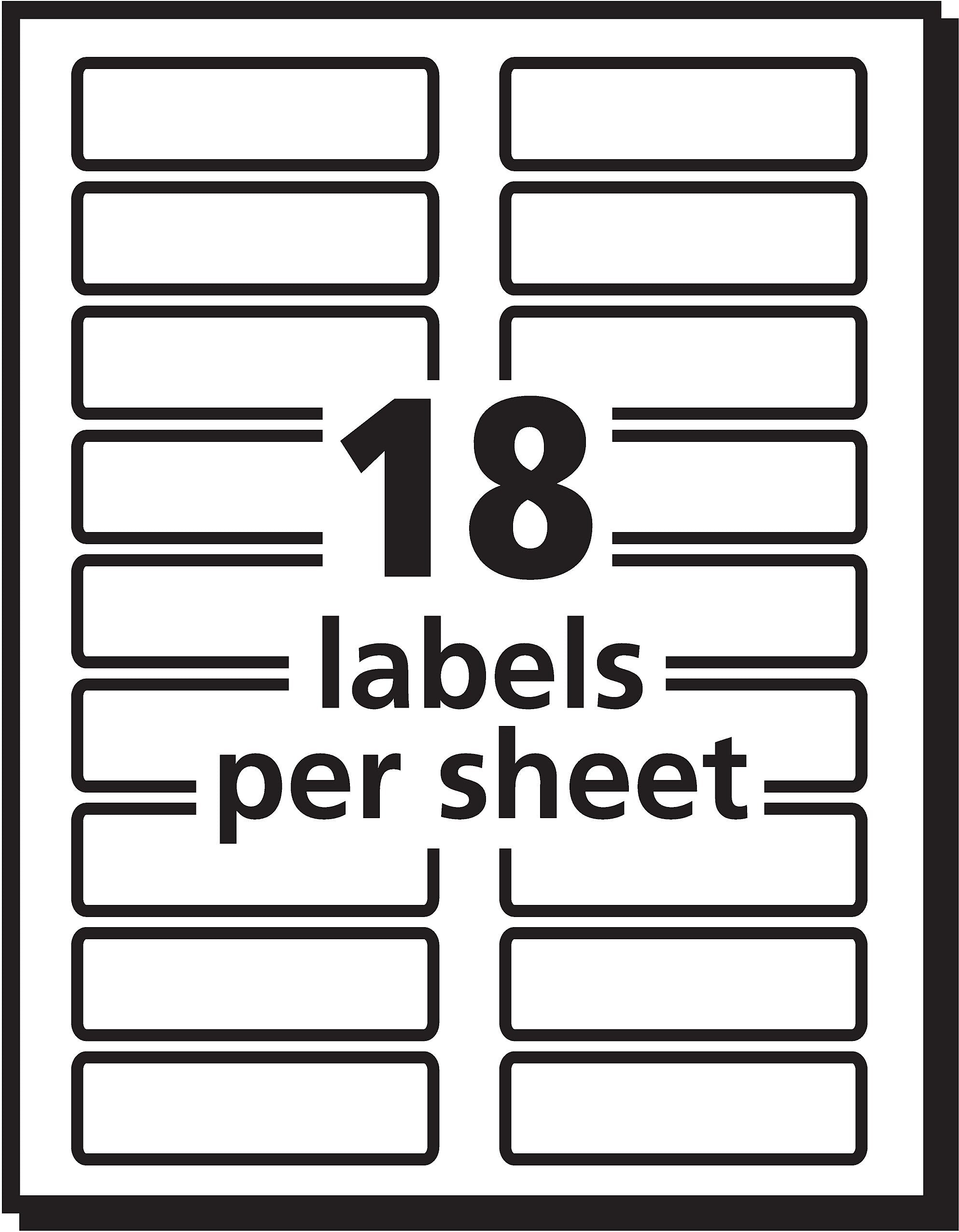 Avery Extra Large Laser/Inkjet File Folder Labels, 15/16