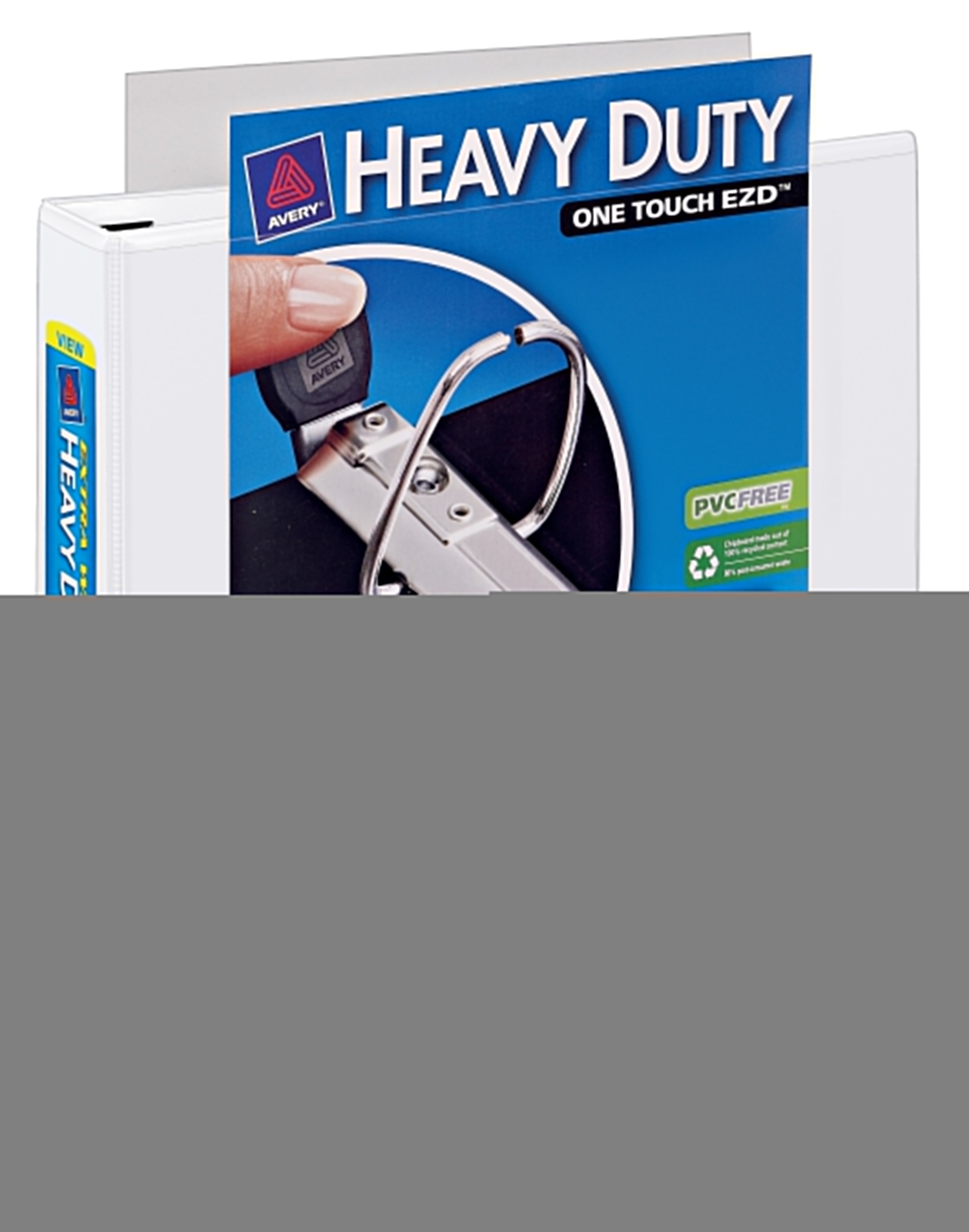 Avery Extra-Wide Heavy Duty 1 1/2" 3-Ring View Binders, D-Ring, White