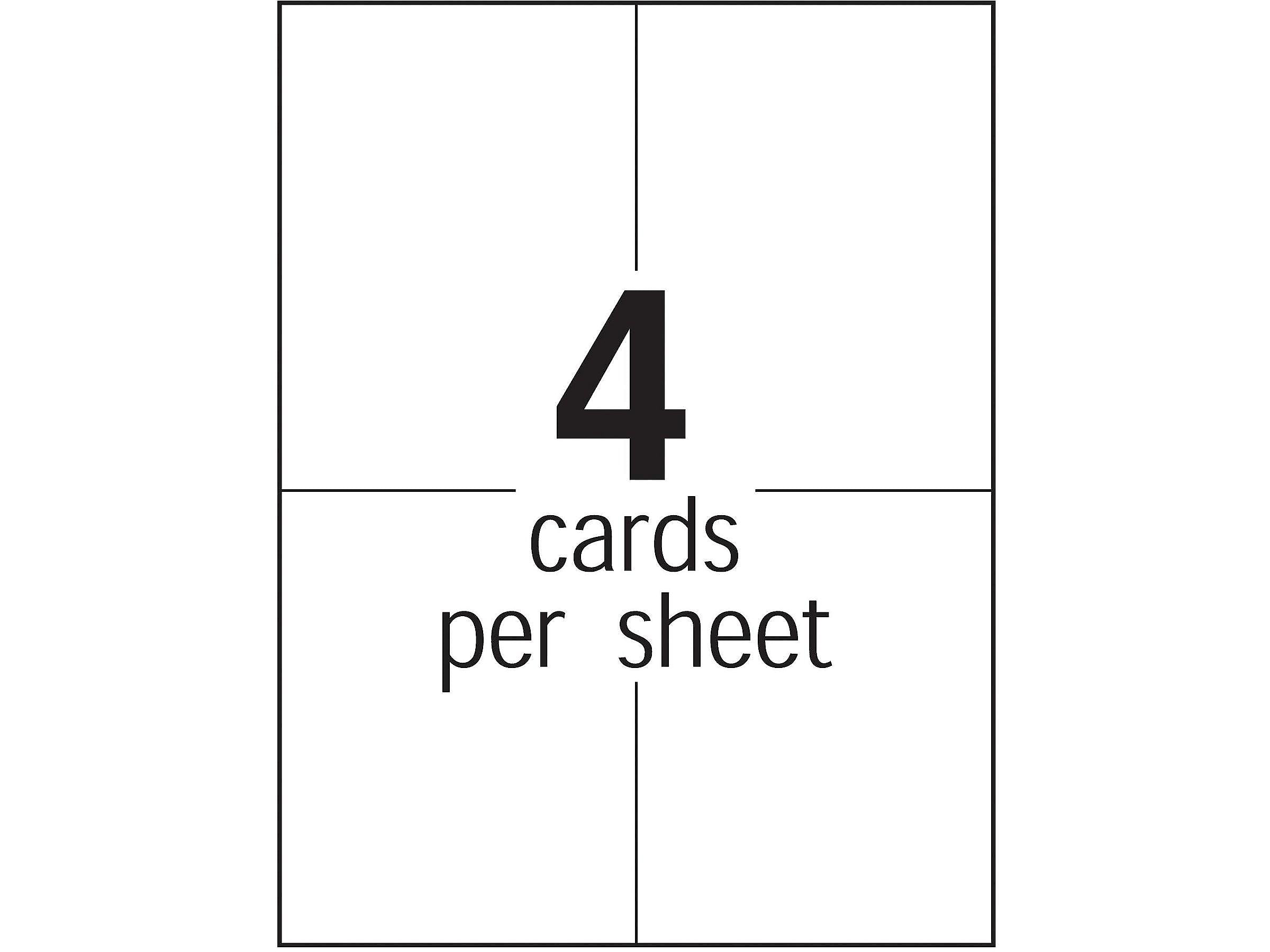 Avery Glossy Postcards, 5.5