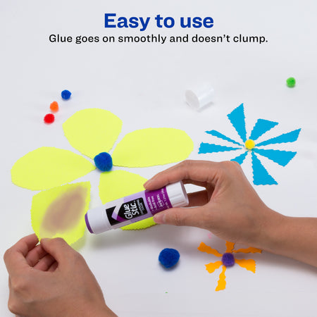 Avery Glue Stic Washable Glue Sticks, Purple