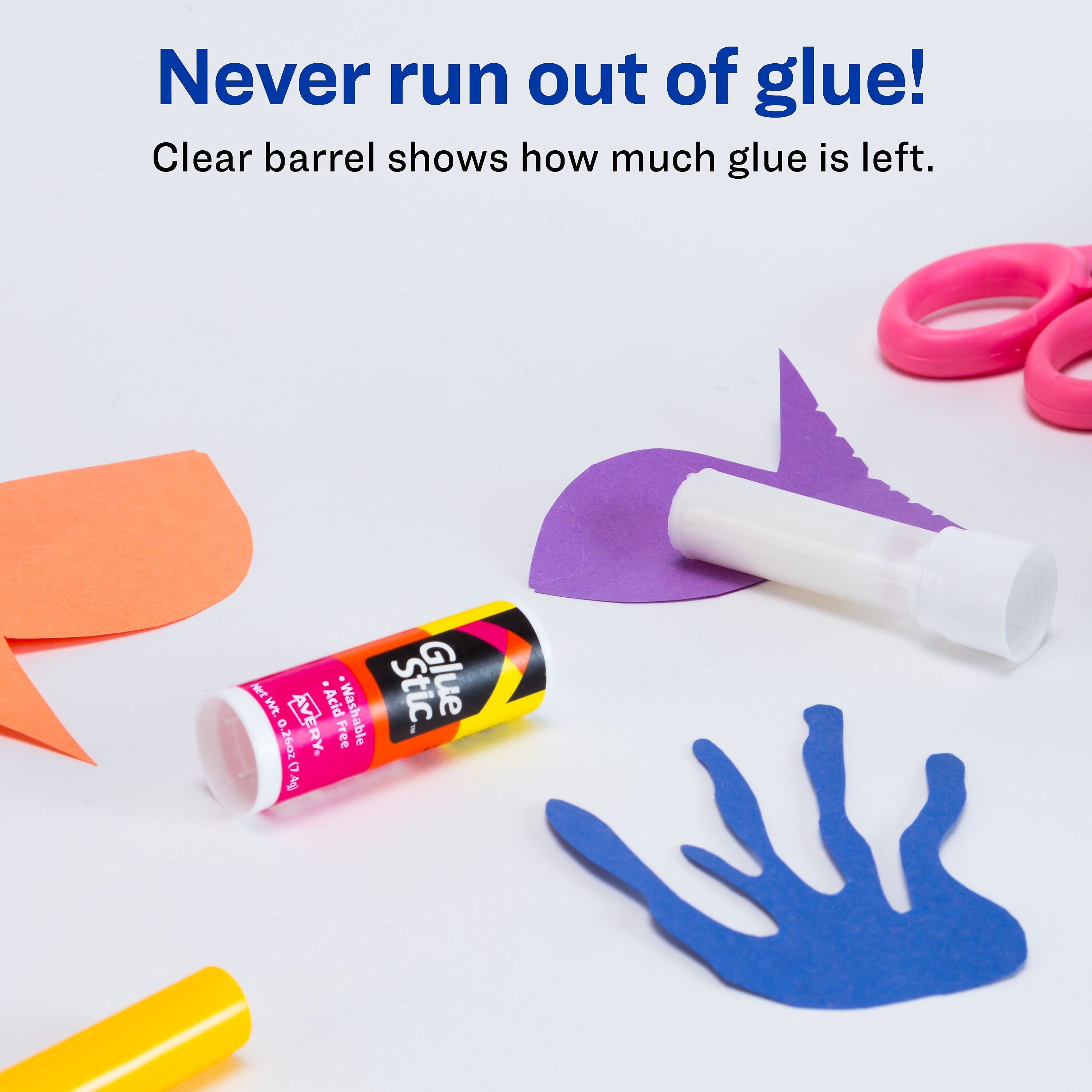 Avery GlueStic Glue Sticks, 0.26 oz.