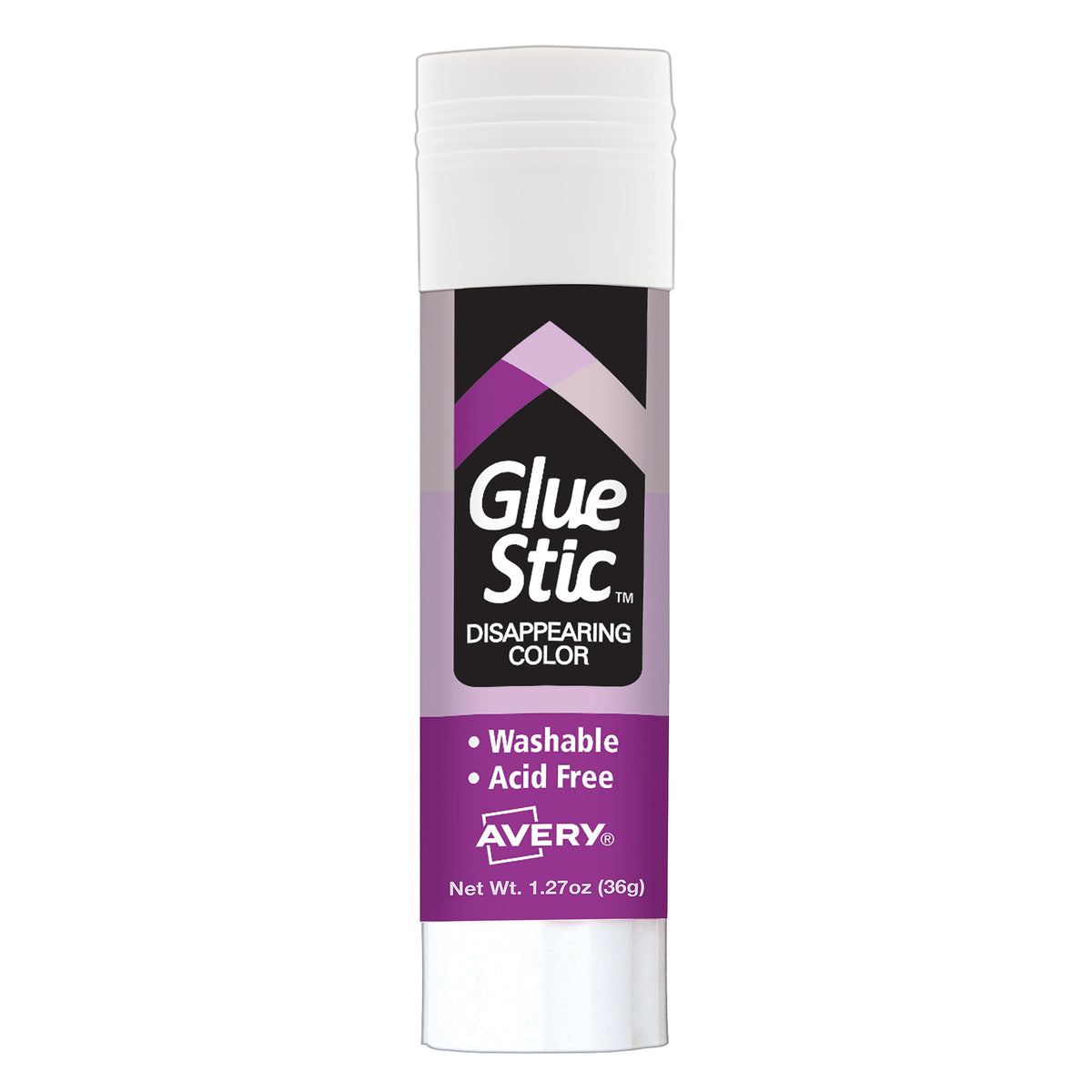 Avery GlueStic Washable Glue Sticks, 1.27 oz., 6/Pack