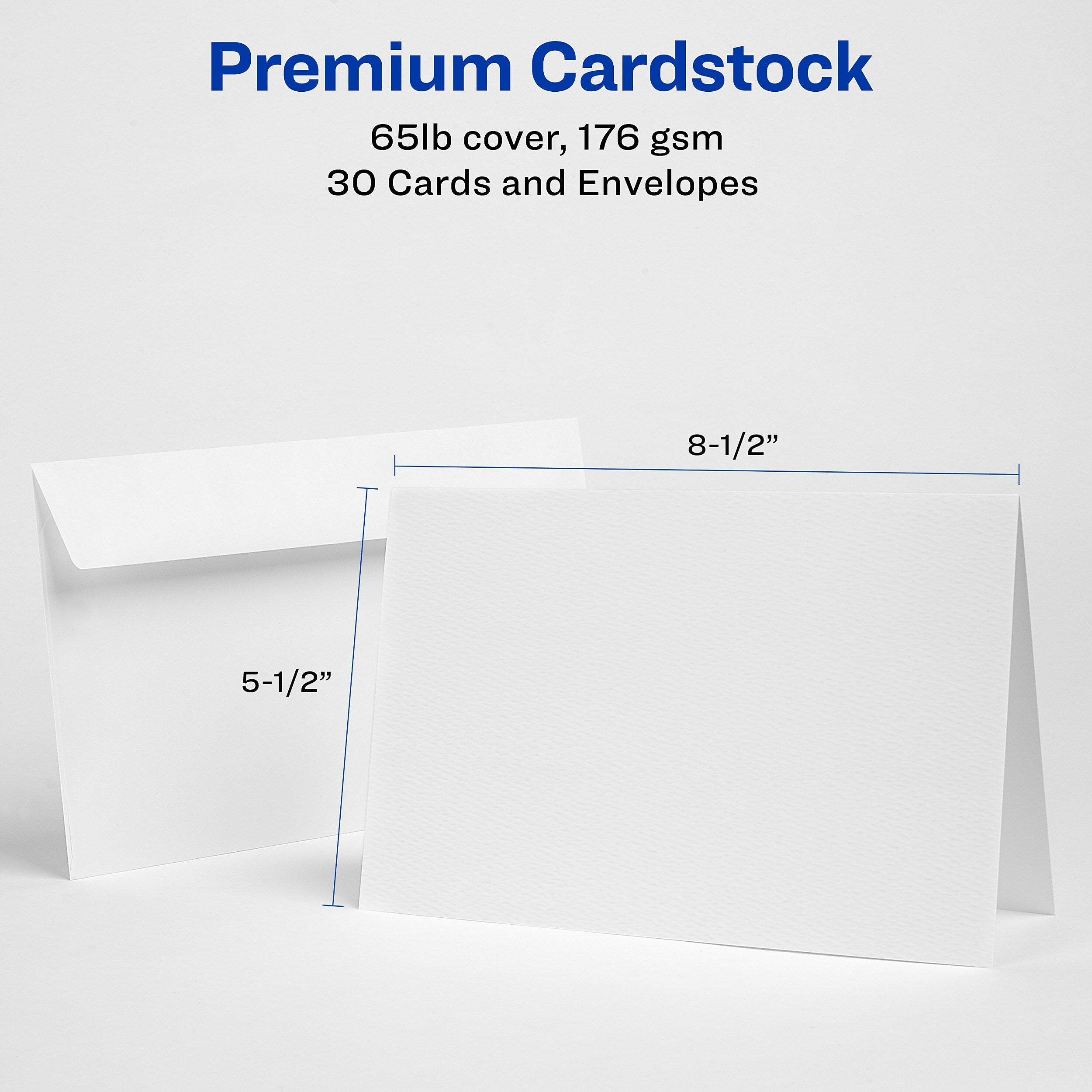 Avery Half-Fold Cards, 5.5
