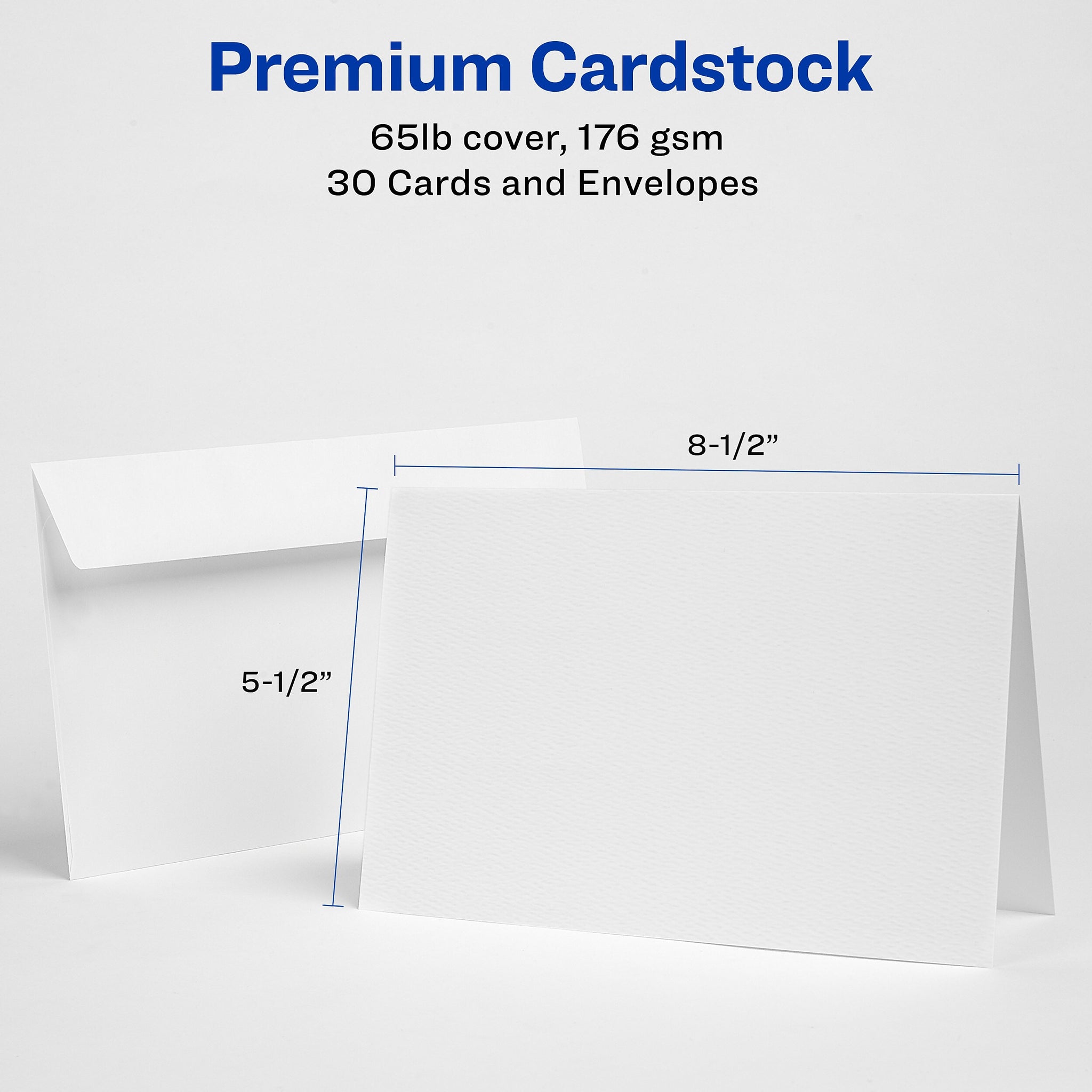 Avery Half-Fold Cards, 5.5