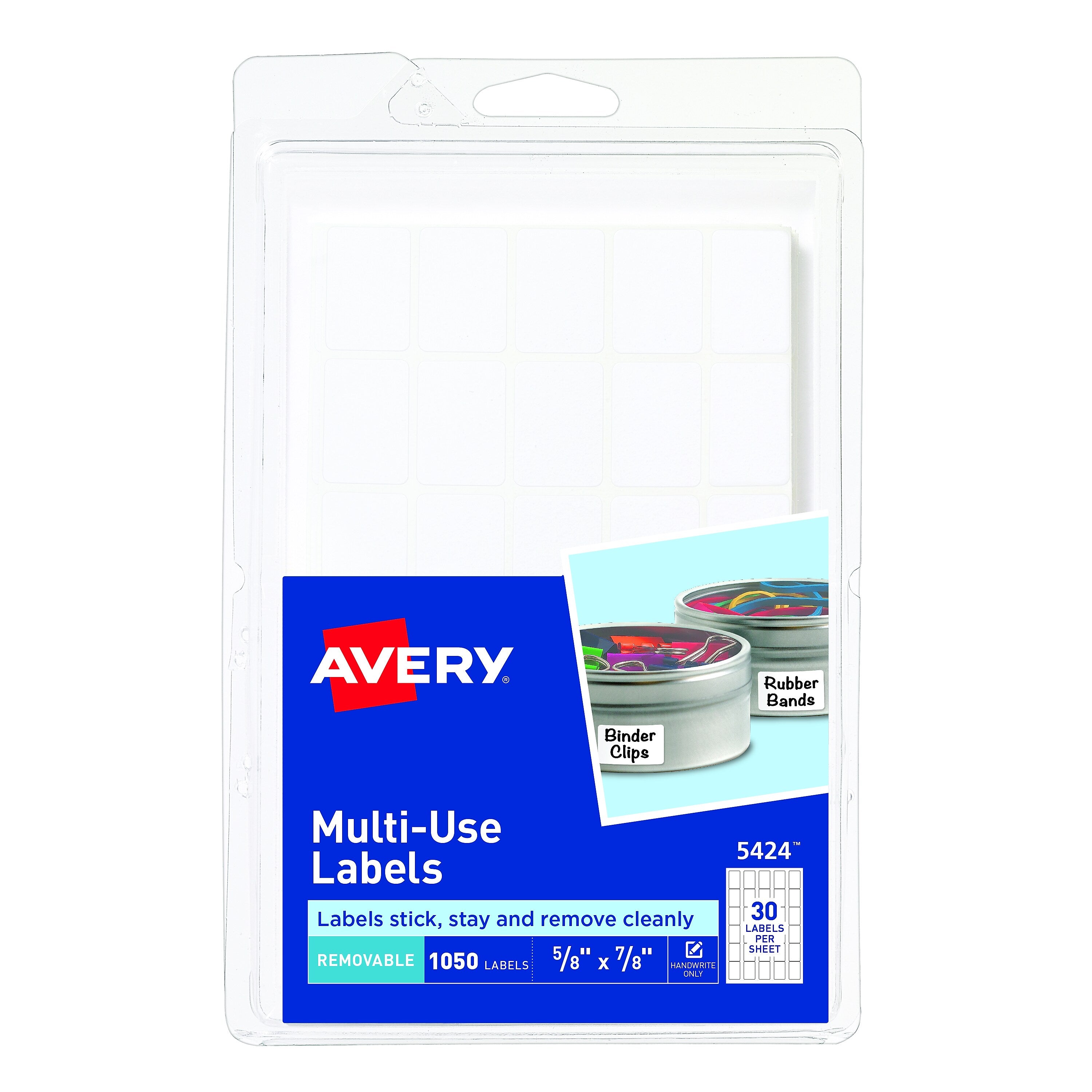 Avery Hand Written Multipurpose Labels, 5/8