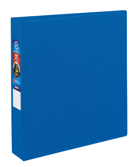 Avery Heavy Duty 1 1/2" 3-Ring Non-View Binders, One Touch EZD Ring, Blue