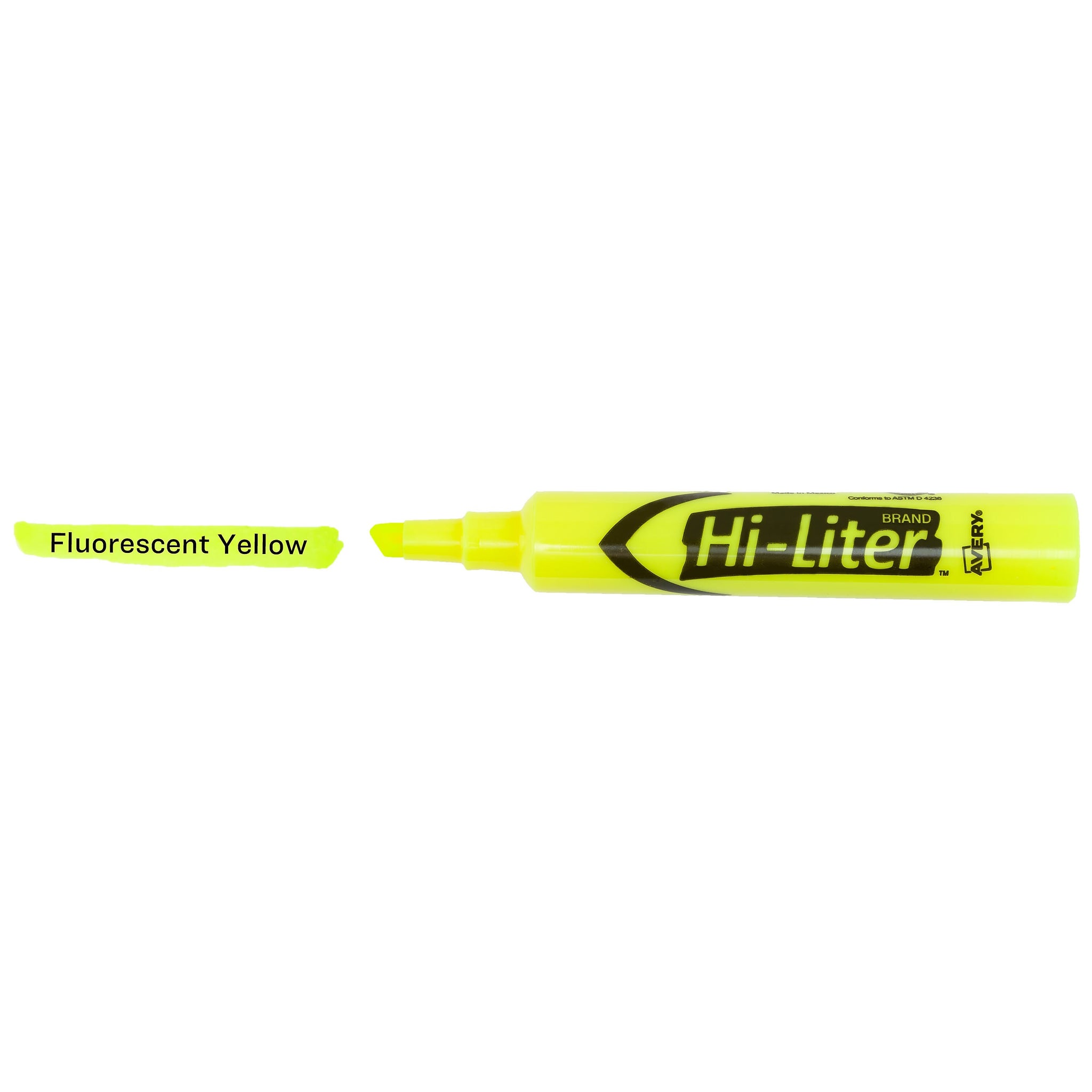 Avery Hi-Liter Desk-Style Highlighters, Fluorescent Yellow, Value Pack of 36