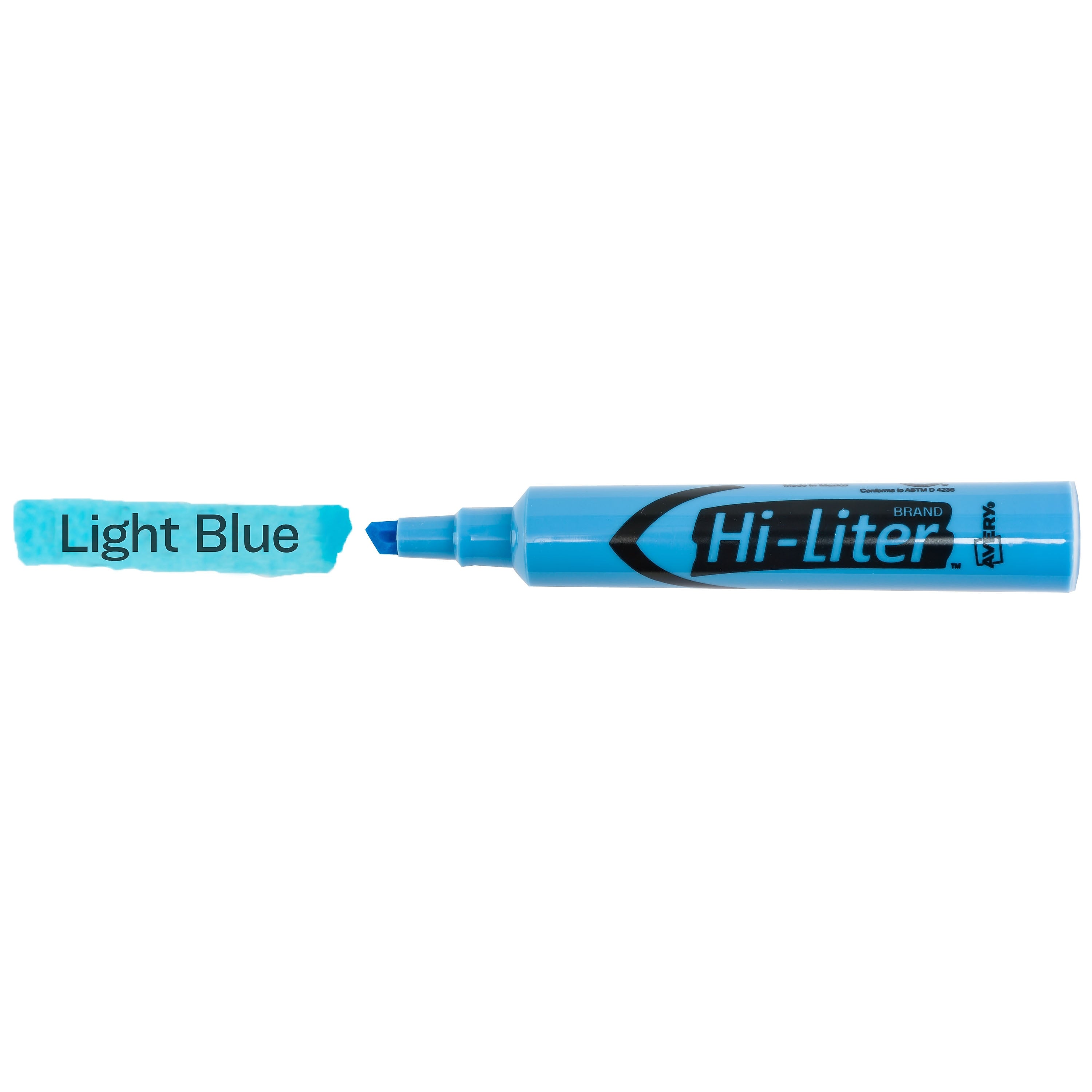 Avery Hi-Liter Tank Highlighters, Chisel Tip, Blue, Dozen