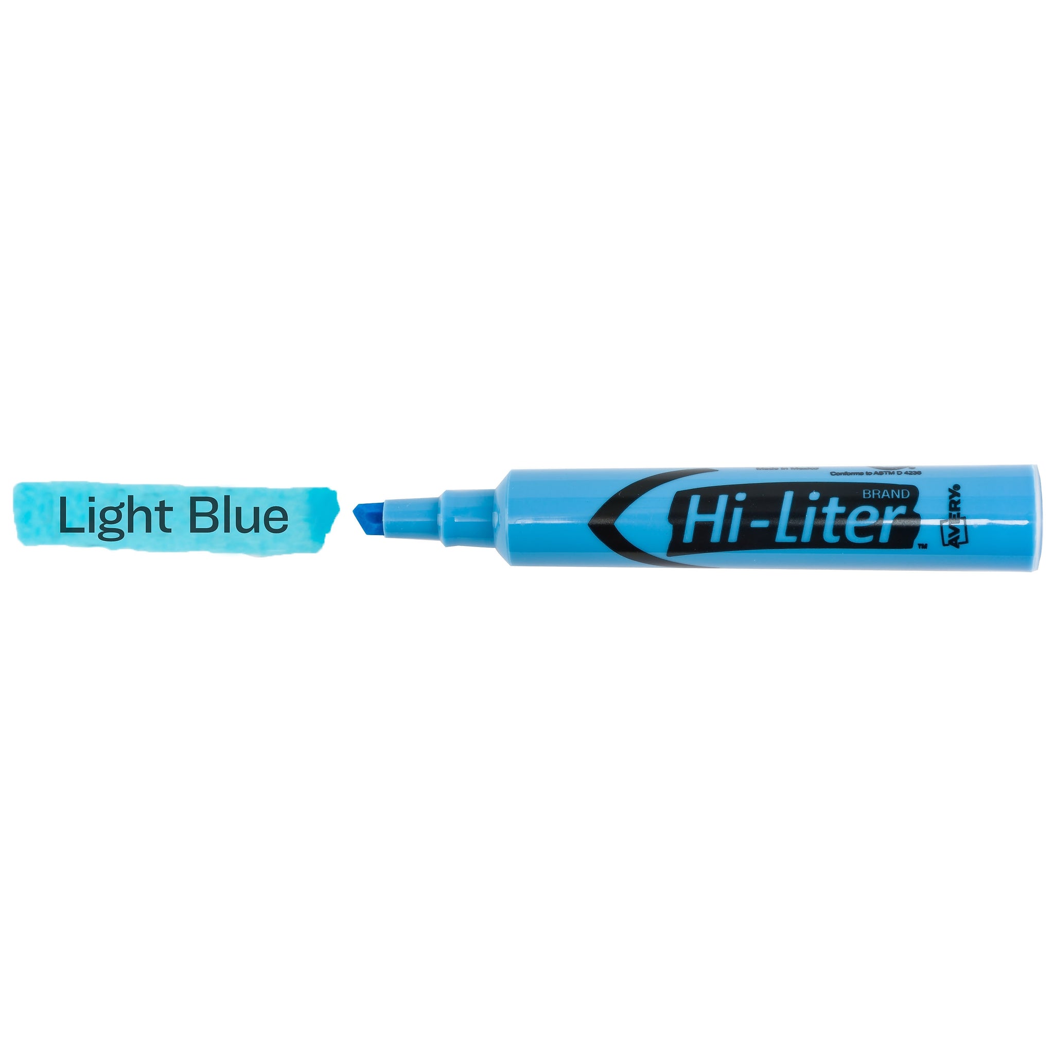 Avery Hi-Liter Tank Highlighters, Chisel Tip, Blue, Dozen