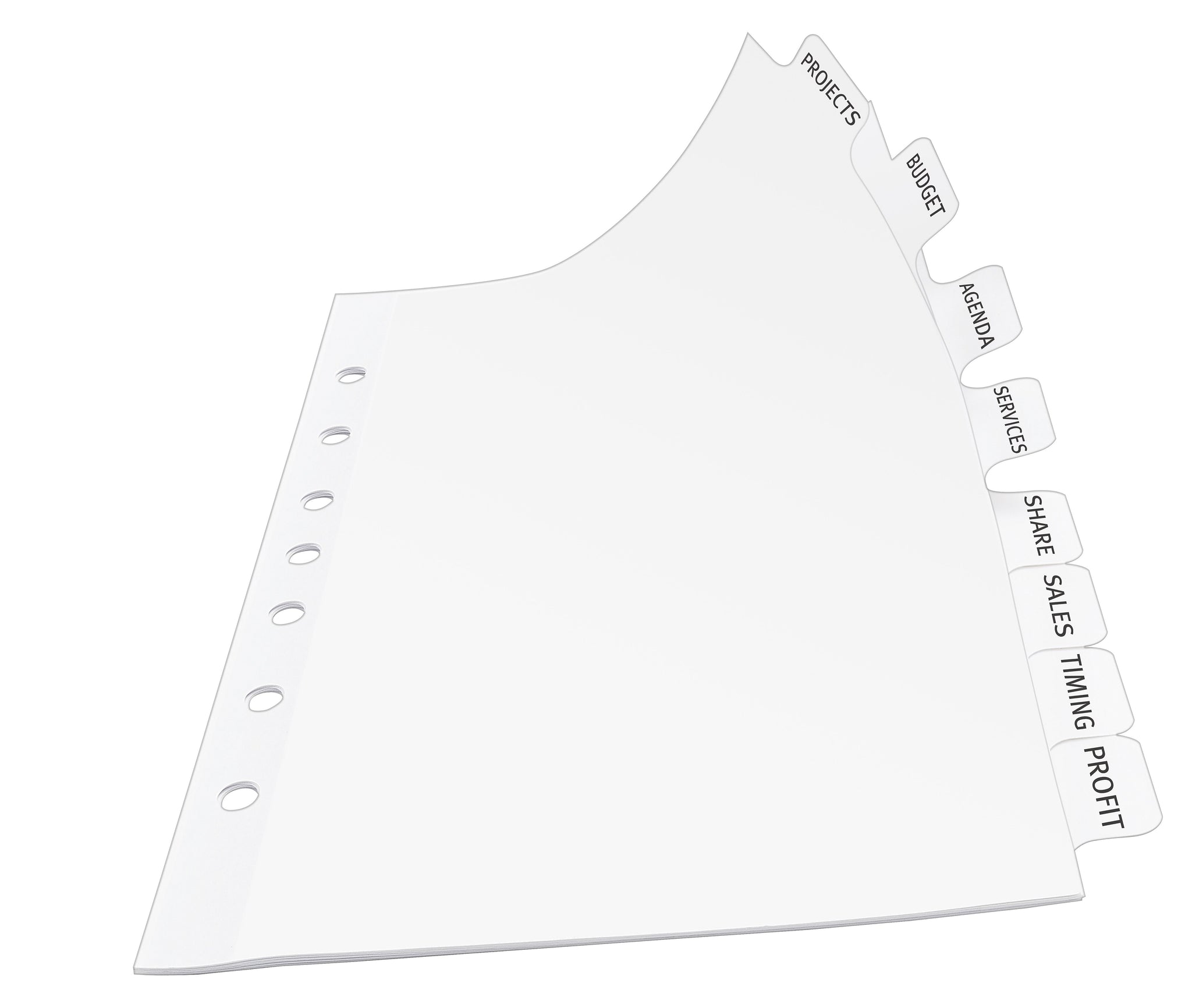Avery Index Maker Mini Paper Dividers with Print & Apply Label Sheets, 8 Tabs, White