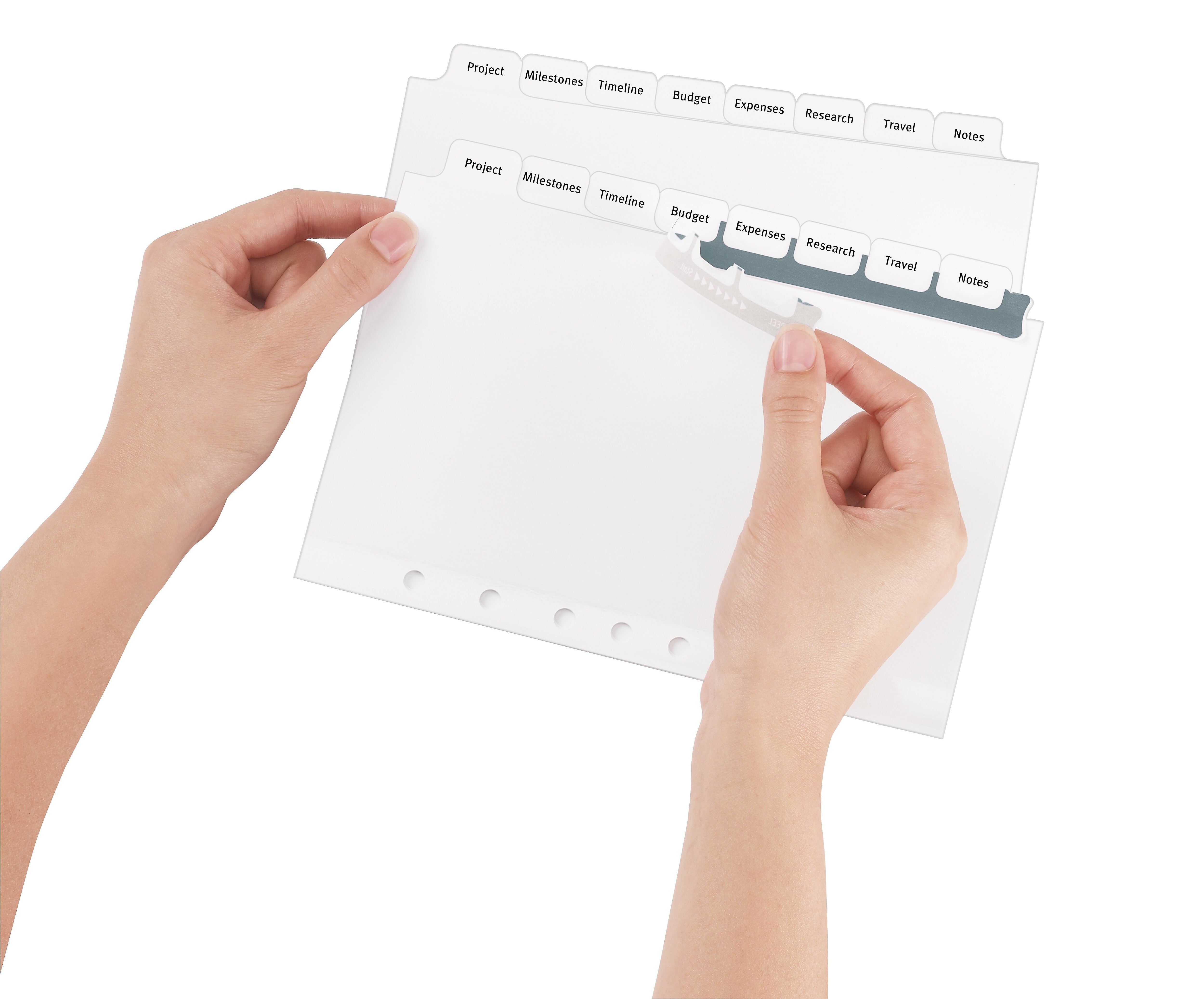 Avery Index Maker Mini Paper Dividers with Print & Apply Label Sheets, 8 Tabs, White