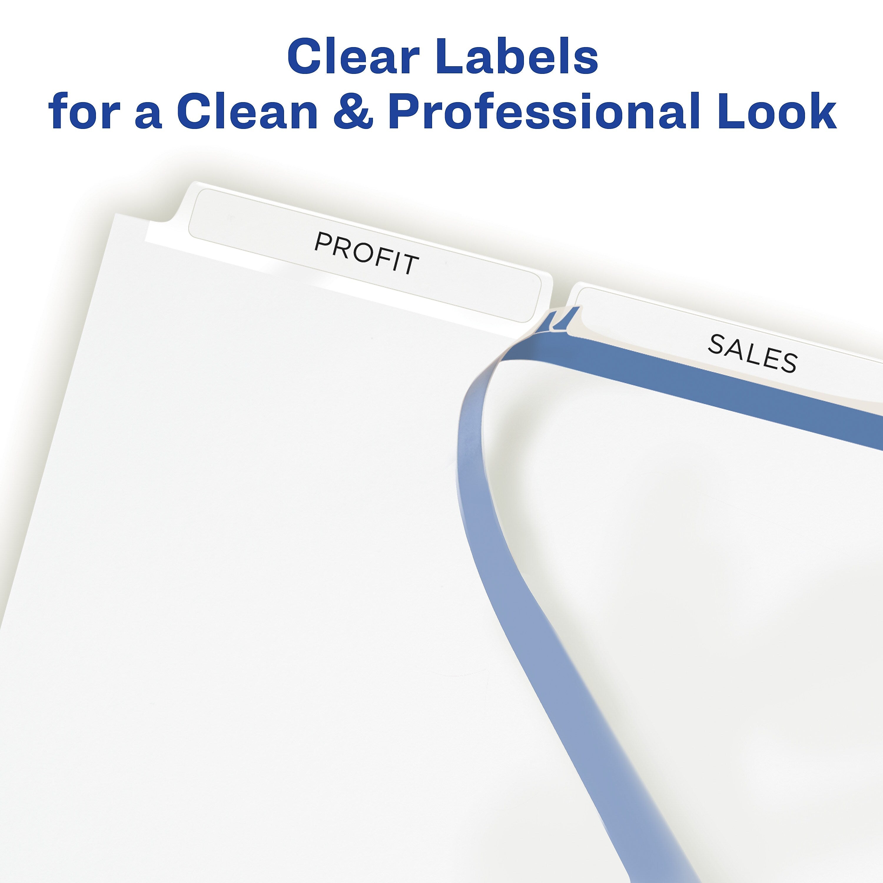 Avery Index Maker Paper Dividers with Print & Apply Label Sheets, 3 Tabs, White, 25 Sets/Pack