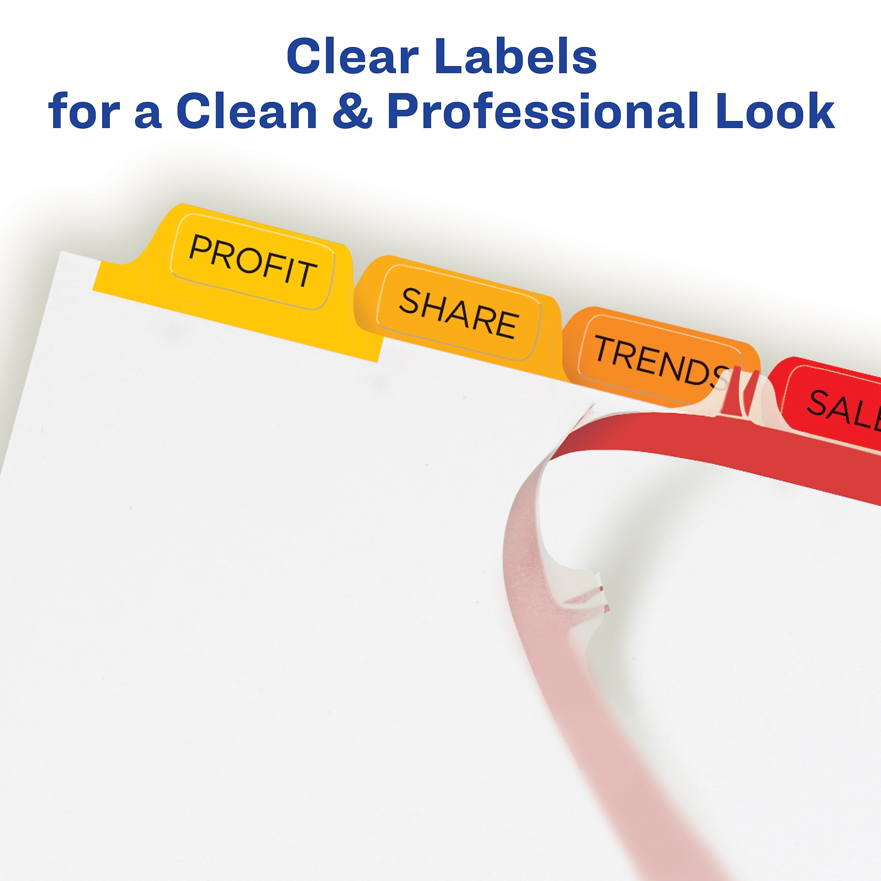 Avery Index Maker Paper Dividers with Print & Apply Label Sheets, 8 Tabs, Multicolor