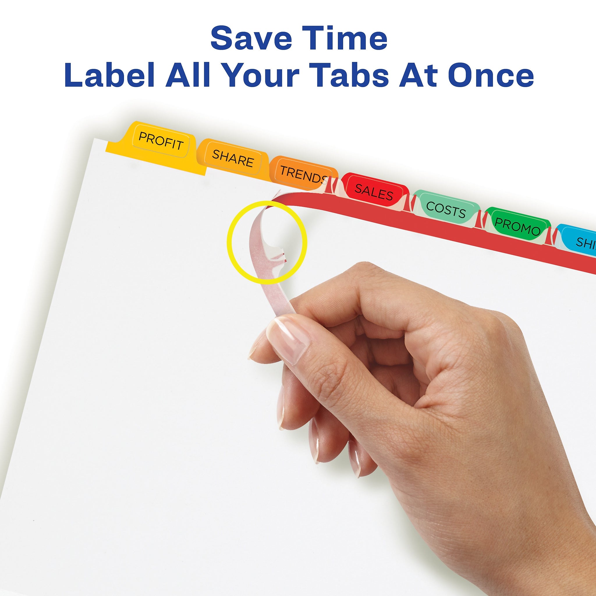 Avery Index Maker Paper Dividers with Print & Apply Label Sheets, 8 Tabs, Multicolor