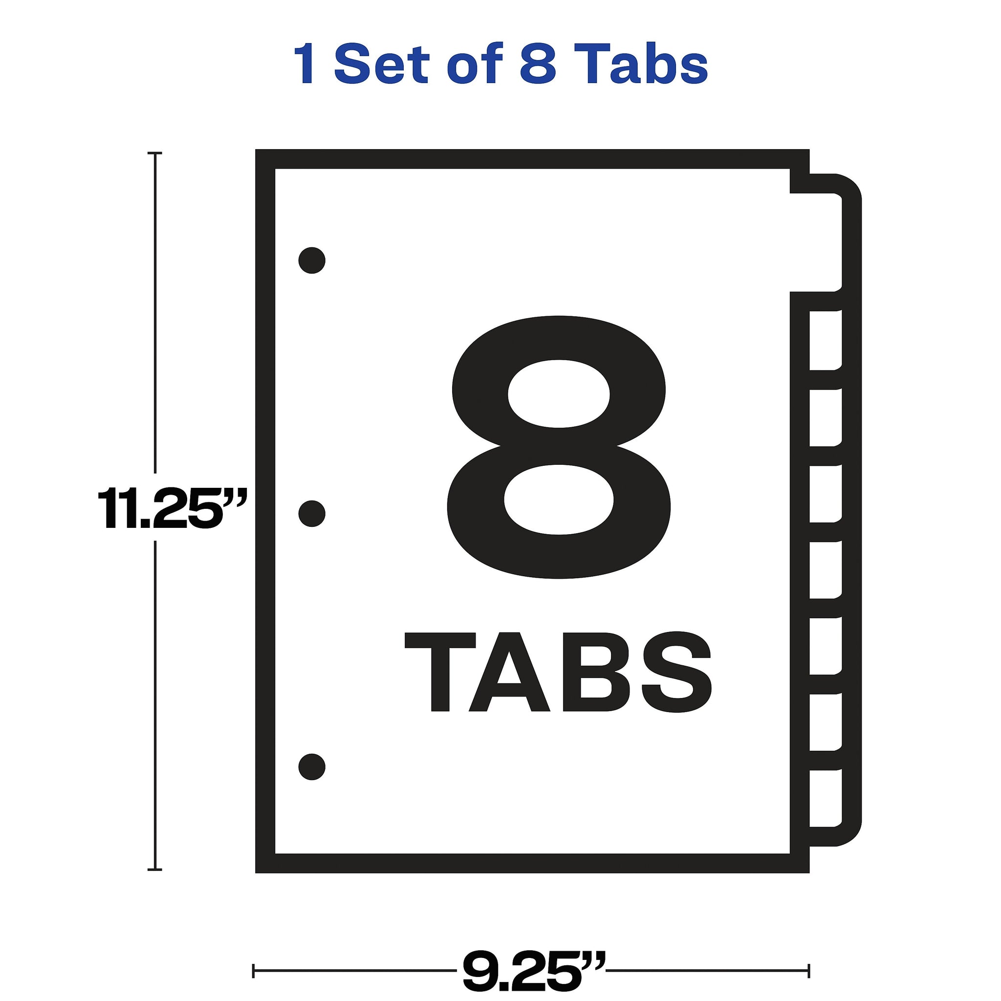 Avery Index Maker Sheet Protector Dividers with Print & Apply Label Sheets, 8 Tabs, Clear