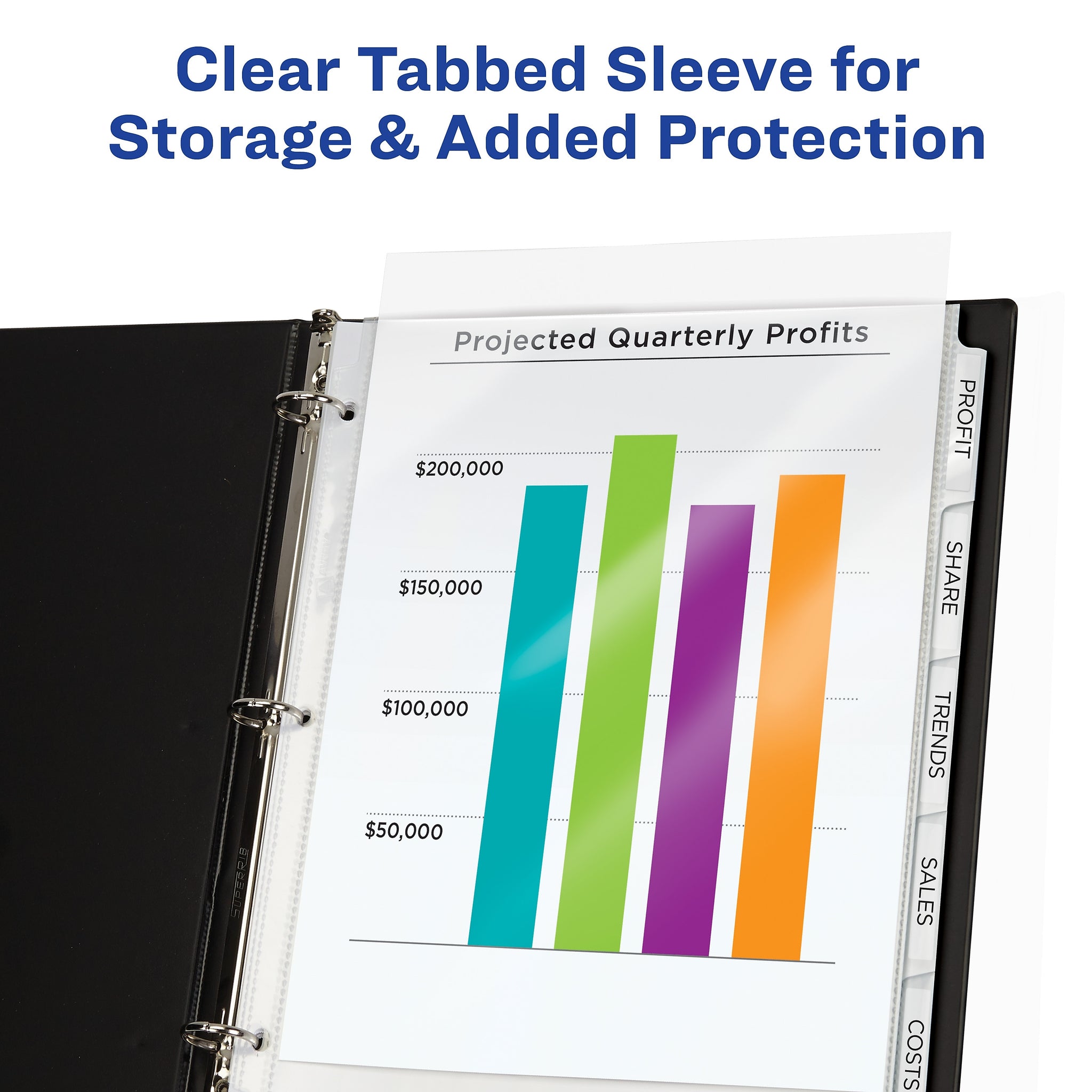 Avery Index Maker Sheet Protector Dividers with Print & Apply Label Sheets, 8 Tabs, Clear