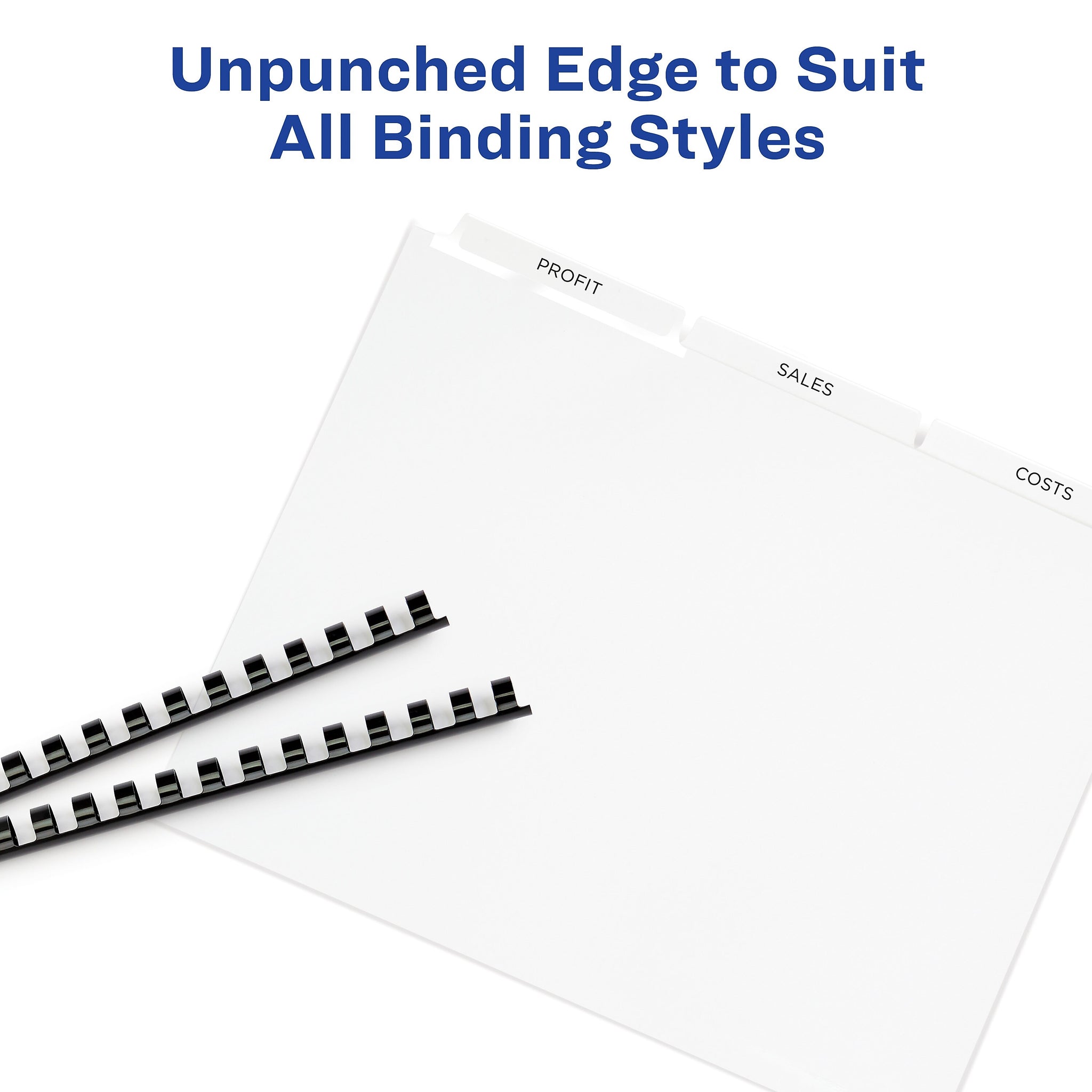 Avery Index Maker Unpunched Paper Dividers with Print & Apply Label Sheets, 8 Tabs, White, 25 Sets/Pack