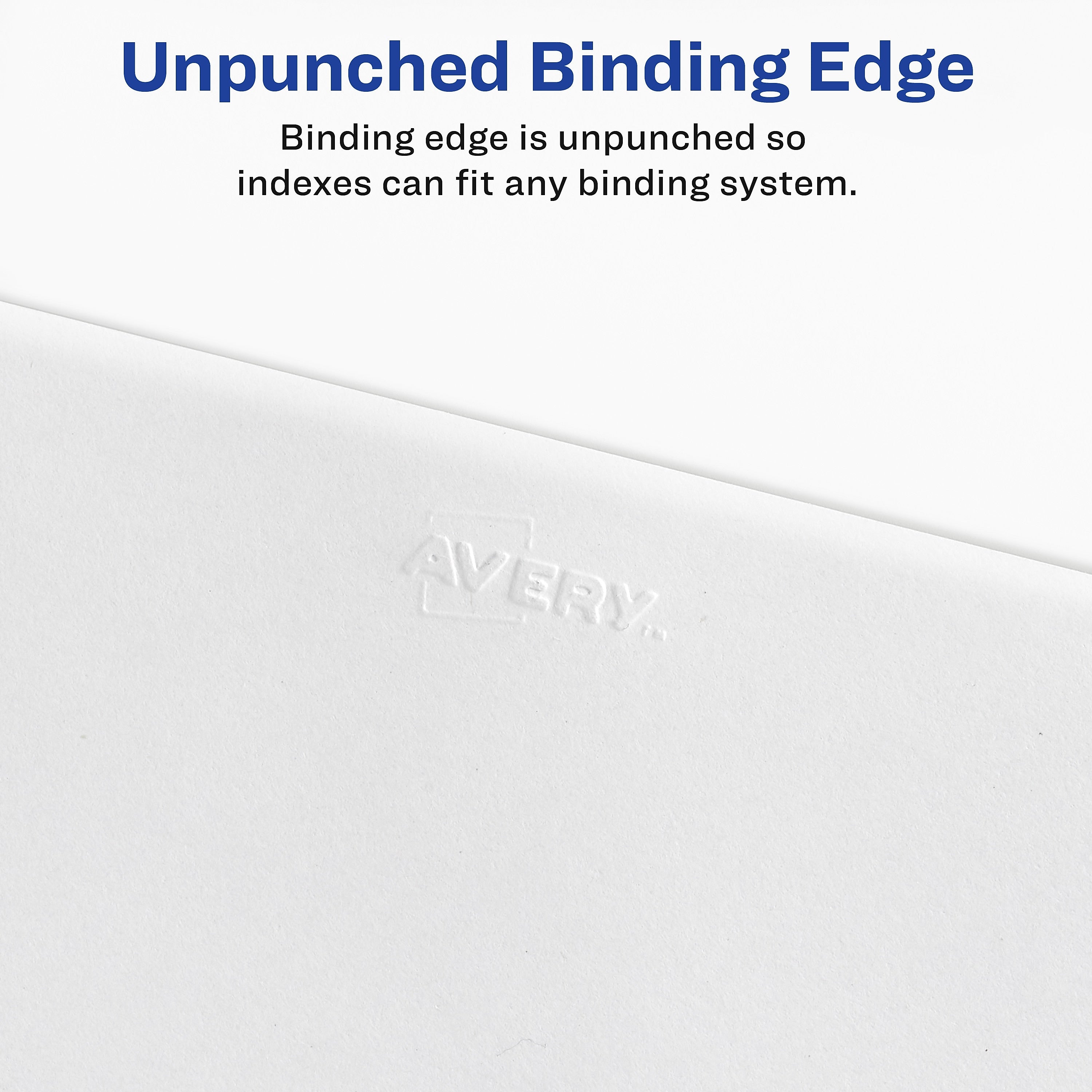Avery Individual Numeric Paper Dividers, #8, White, 25 Sets/Pack