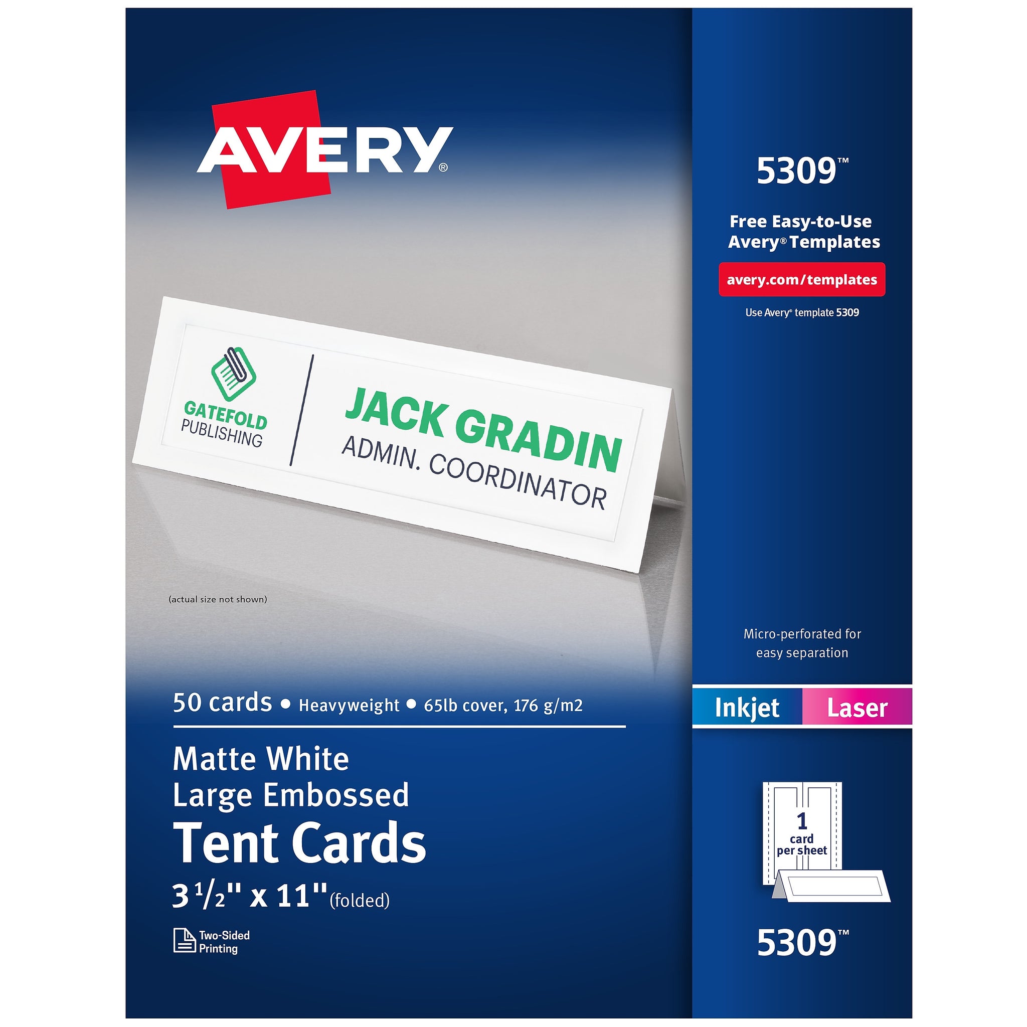 Avery Large Embossed 3.5