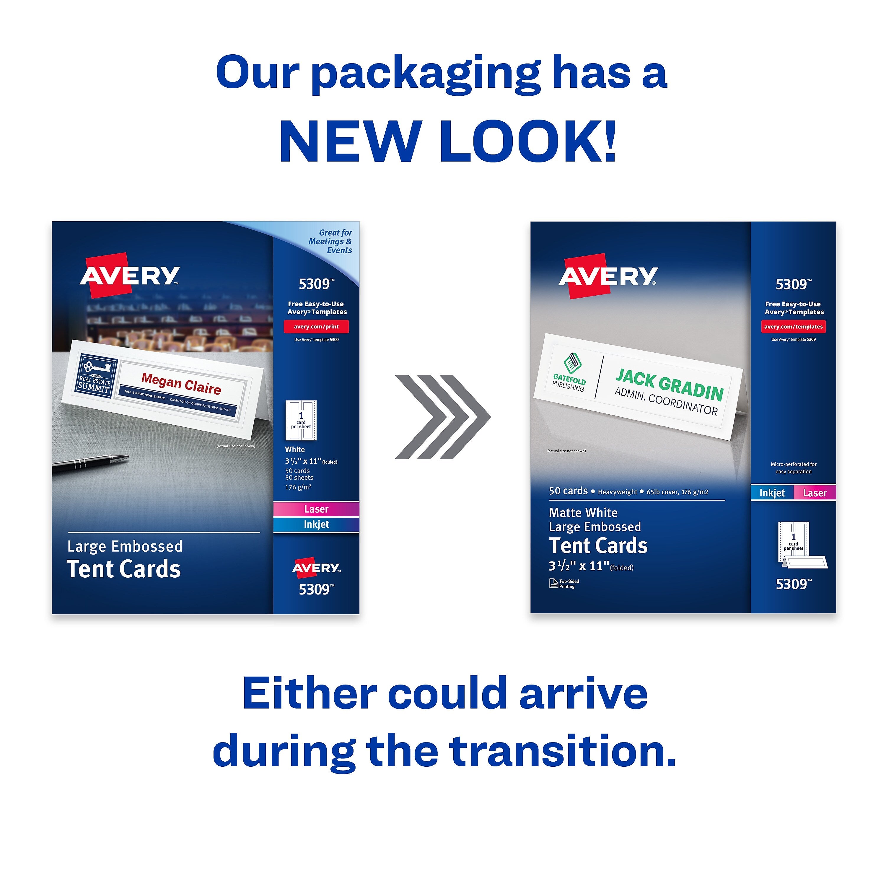 Avery Large Embossed 3.5