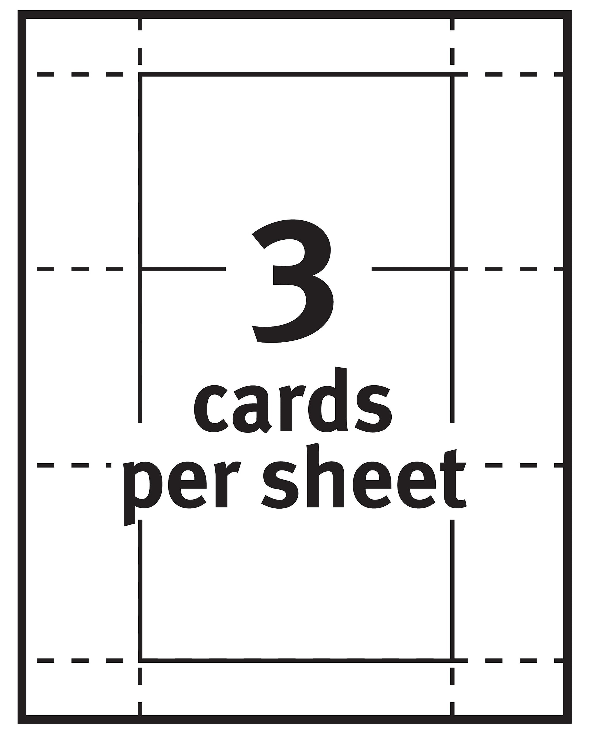 Avery Laser and Inkjet Index Cards, 3