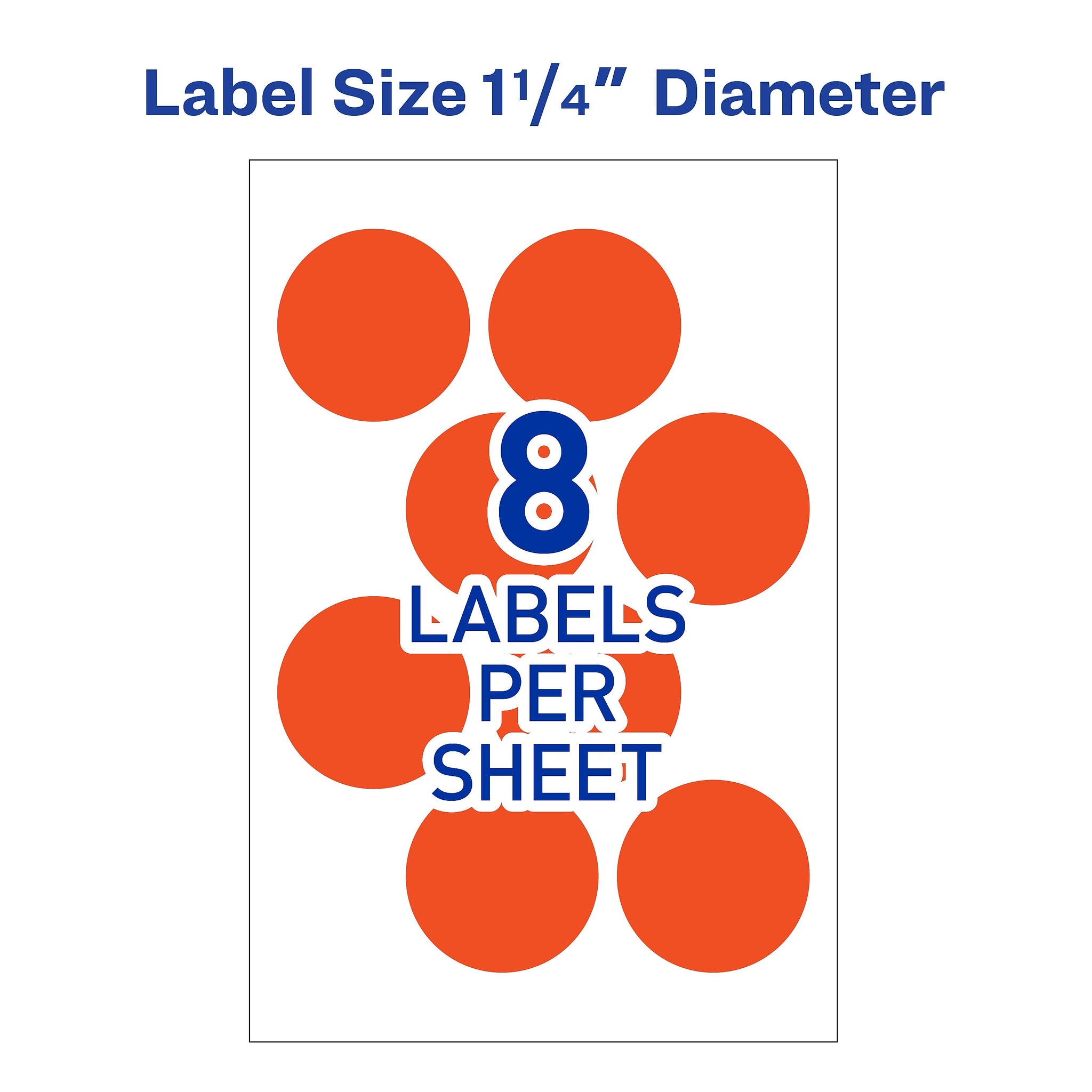 Avery Laser Color Coding Labels, 1 1/4