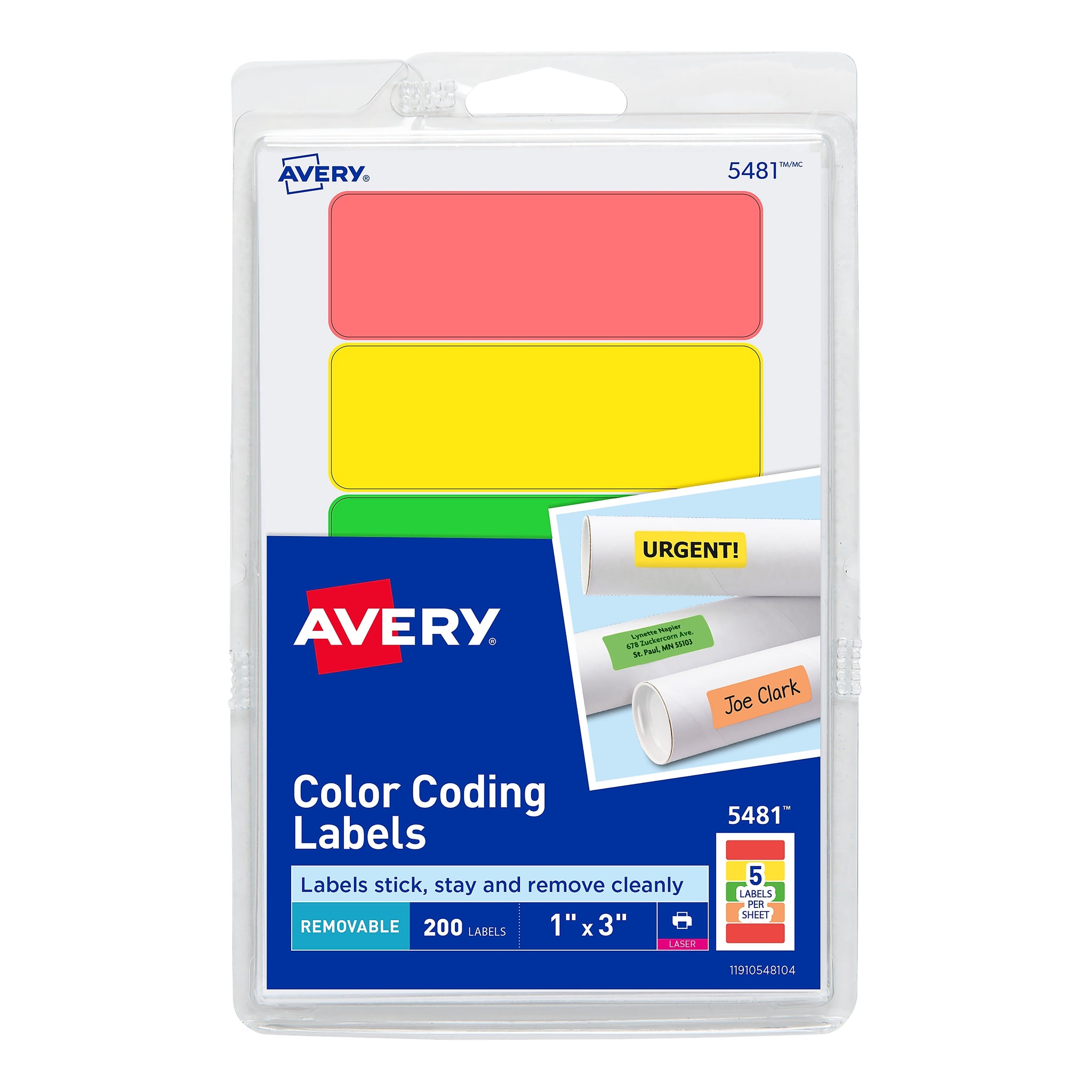 Avery Laser Color Coding Labels, 1