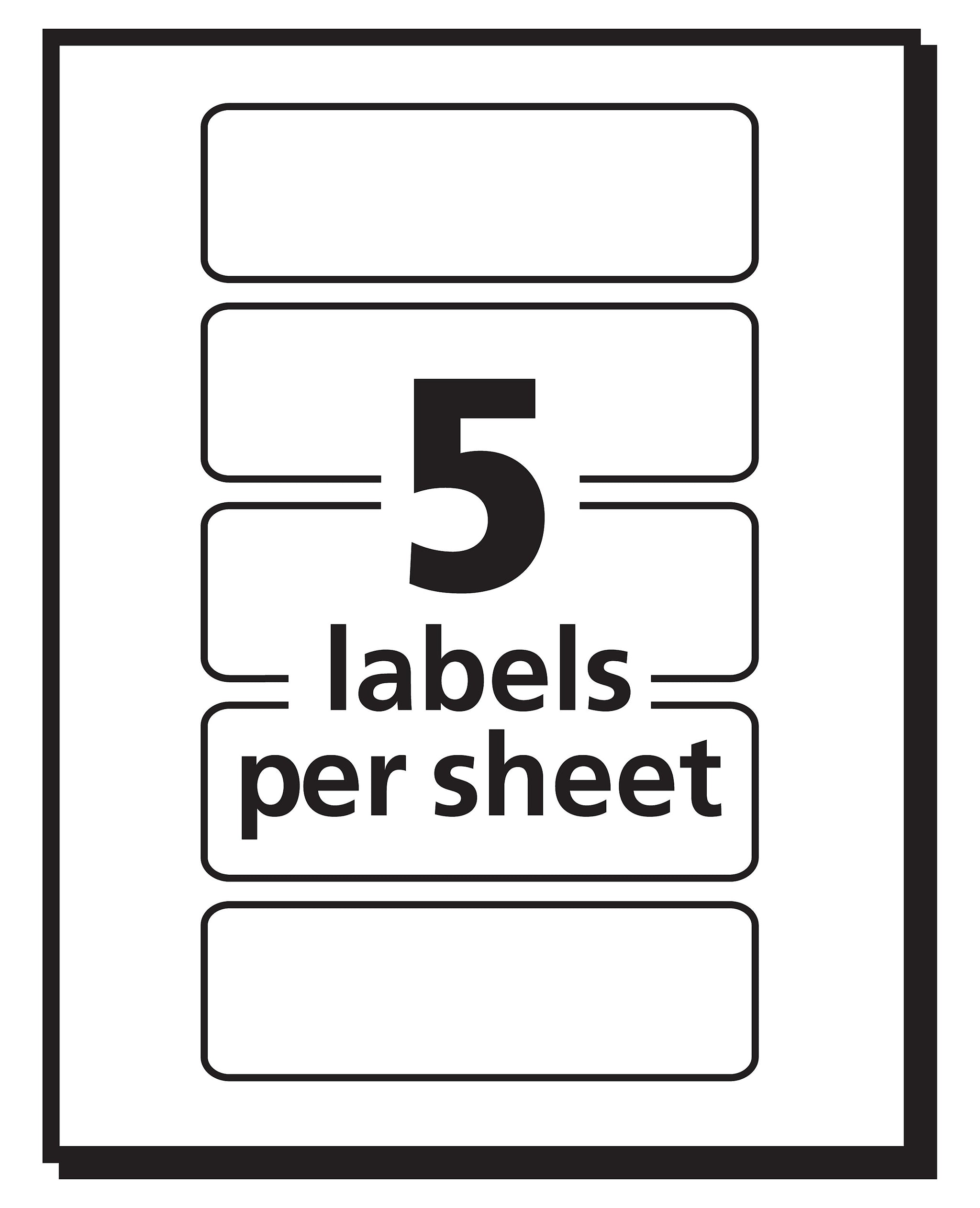 Avery Laser Color Coding Labels, 1