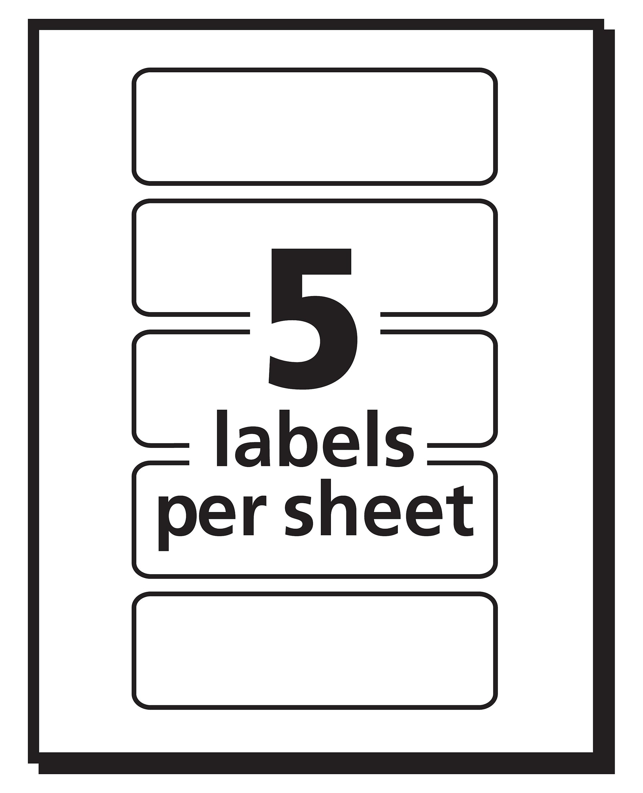 Avery Laser Color Coding Labels, 1