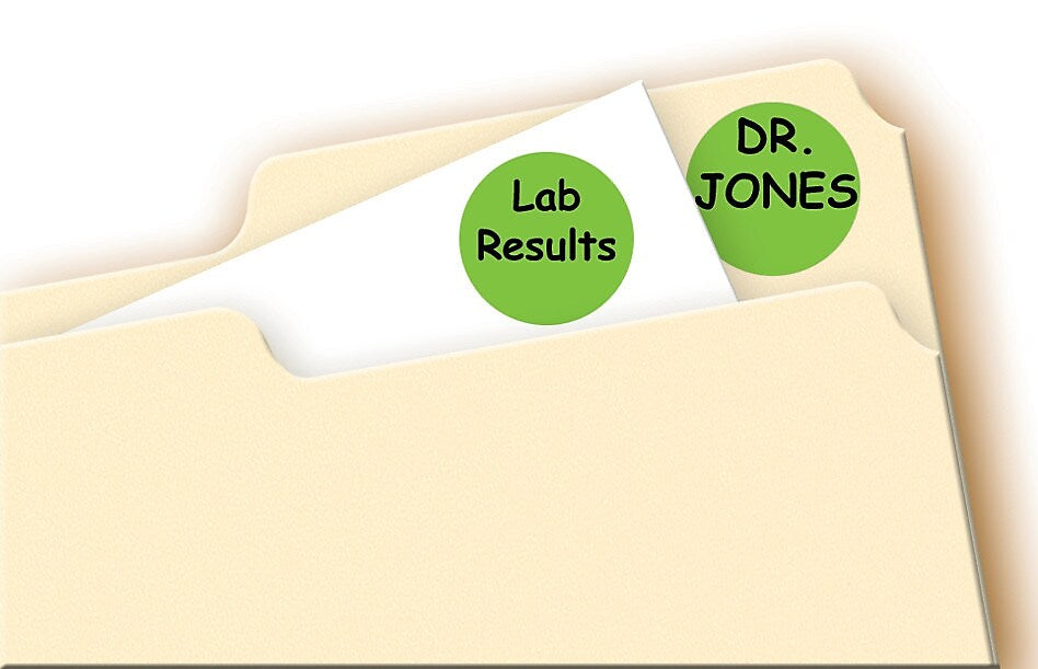 Avery Laser Color Coding Labels, 3/4