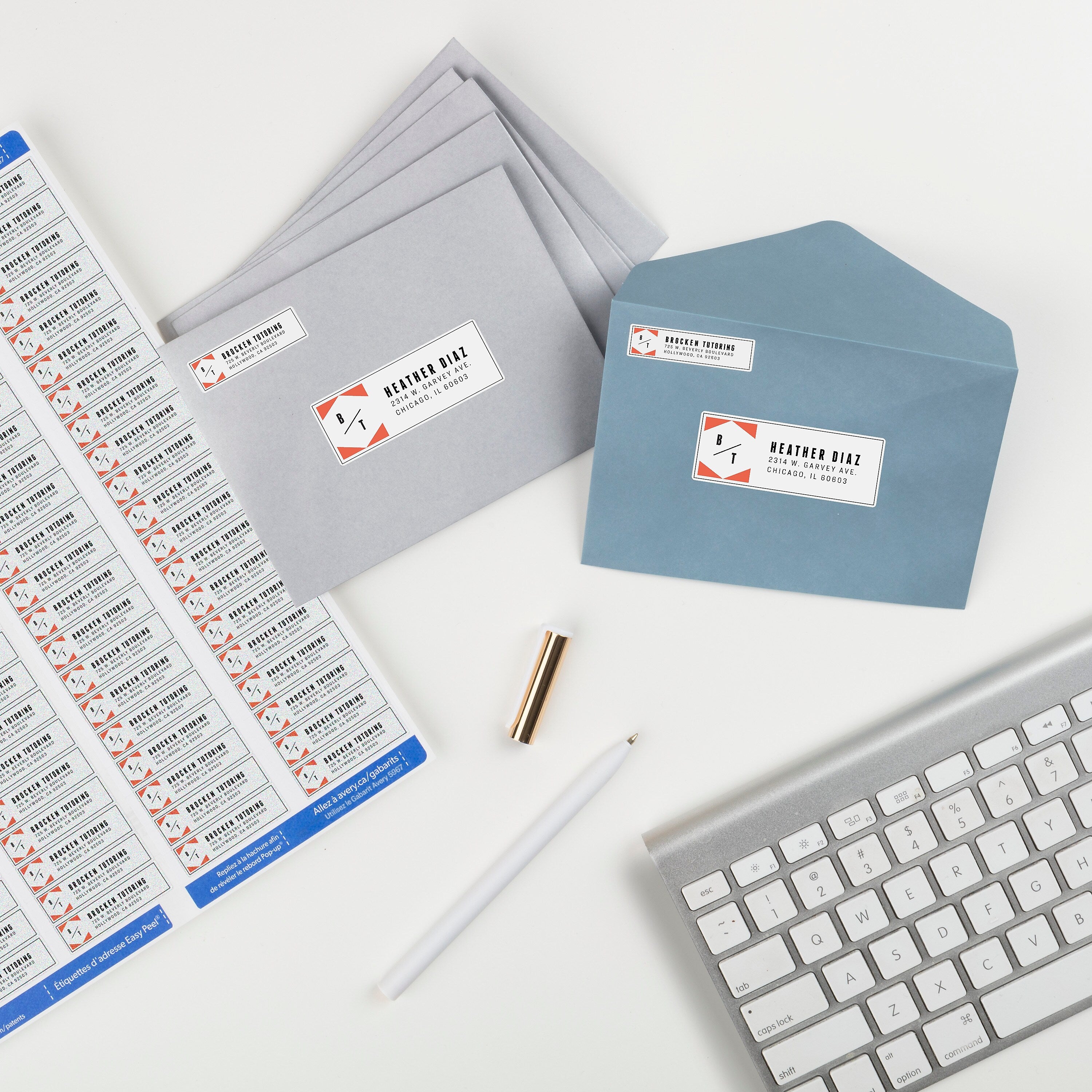 Avery Laser Return Address Labels, 1/2