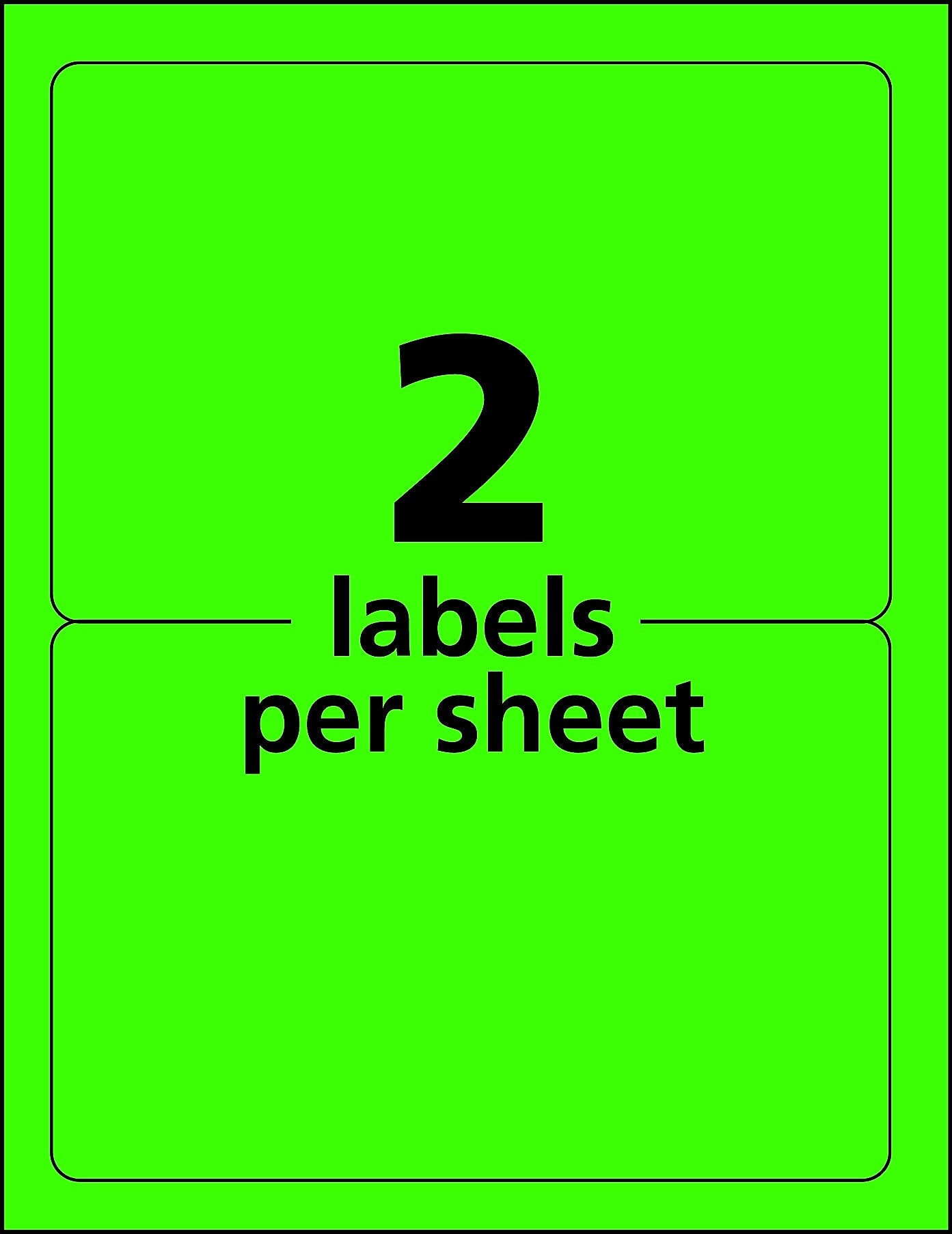 Avery Laser Shipping Labels, 5-1/2