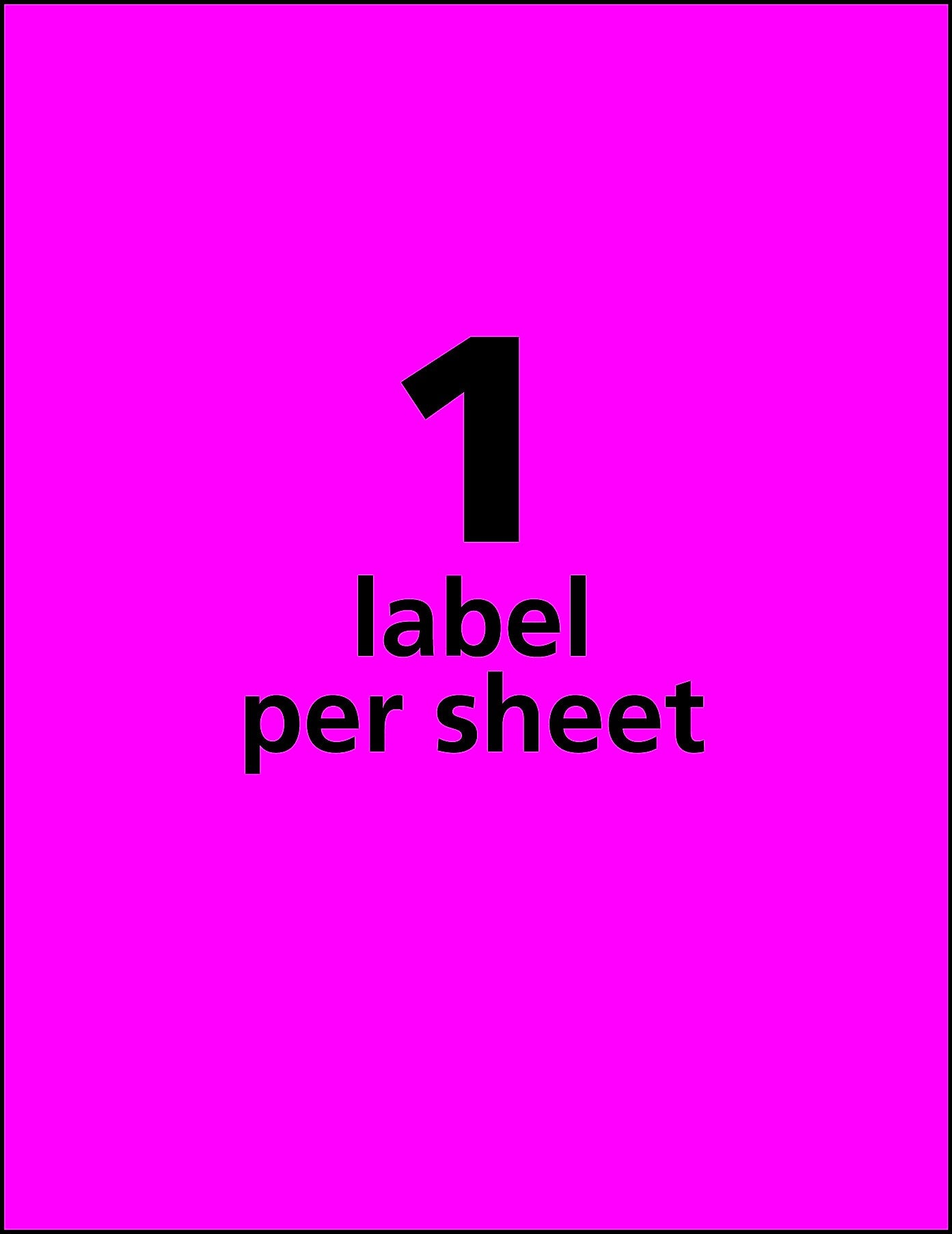 Avery Laser Shipping Labels, 8-1/2