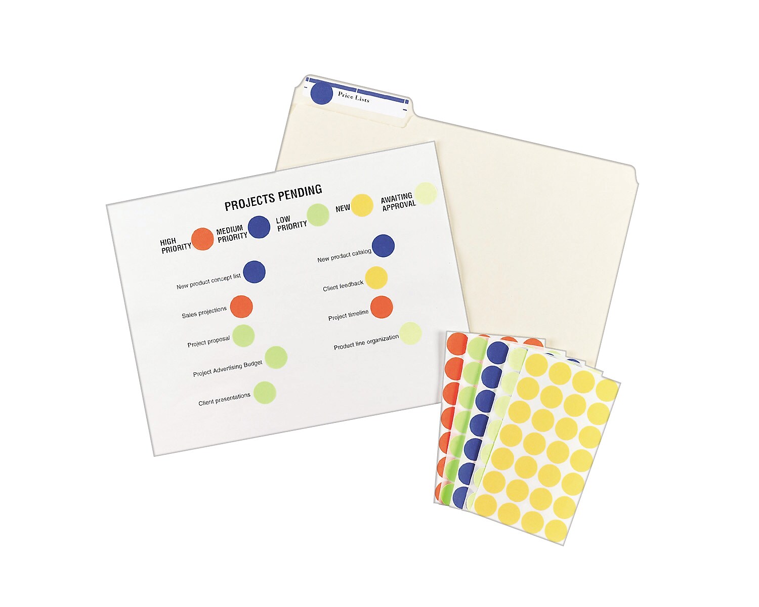 Avery Laser/Inkjet Color Coding Labels, 3/4