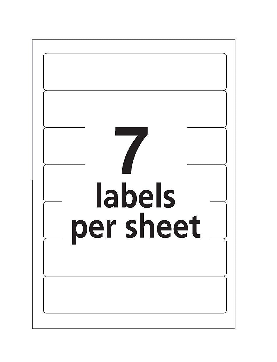 Avery Laser/Inkjet File Folder Labels, 0.67" x 3.44", Yellow, 252/Pack