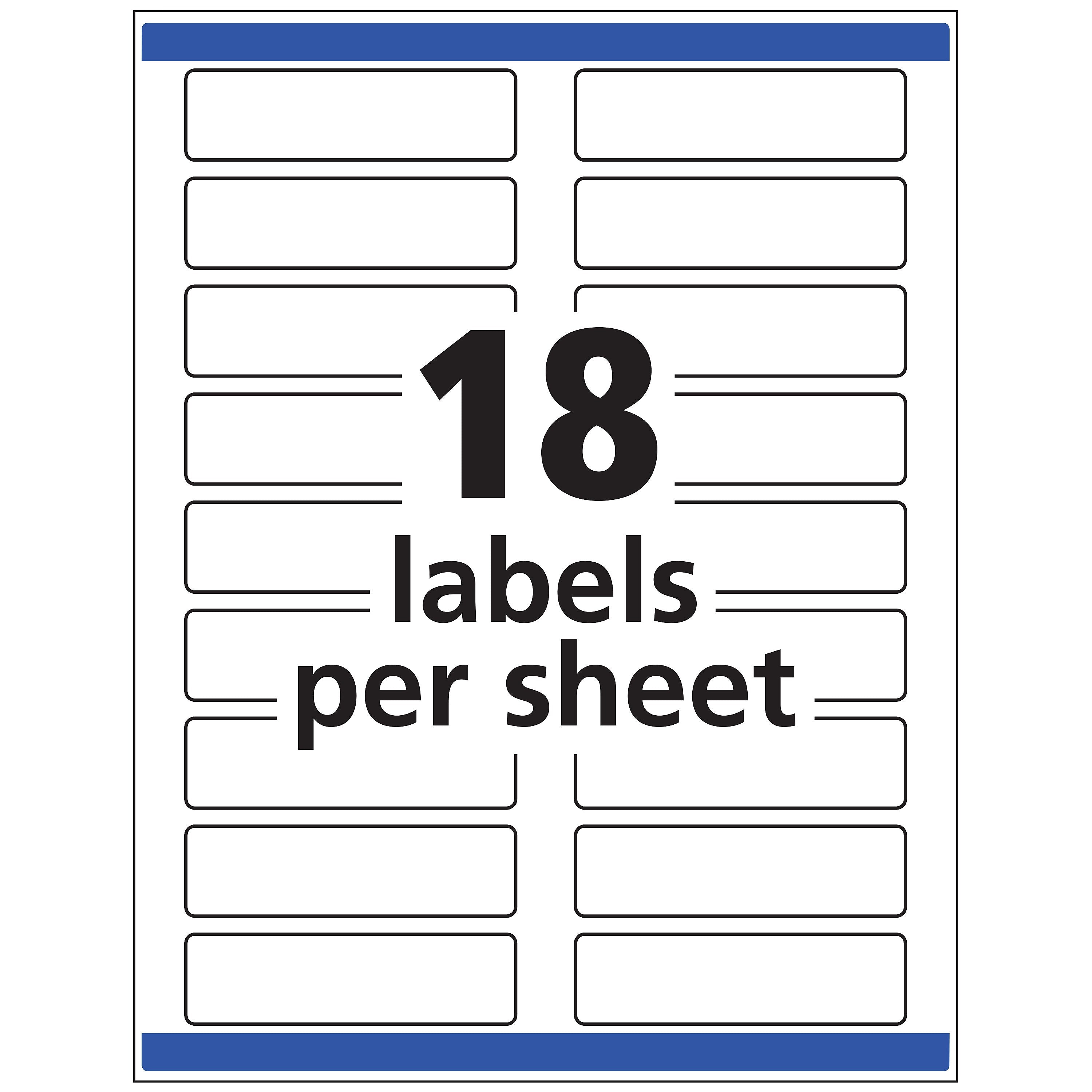 Avery Laser/Inkjet File Folder Labels, 15/16
