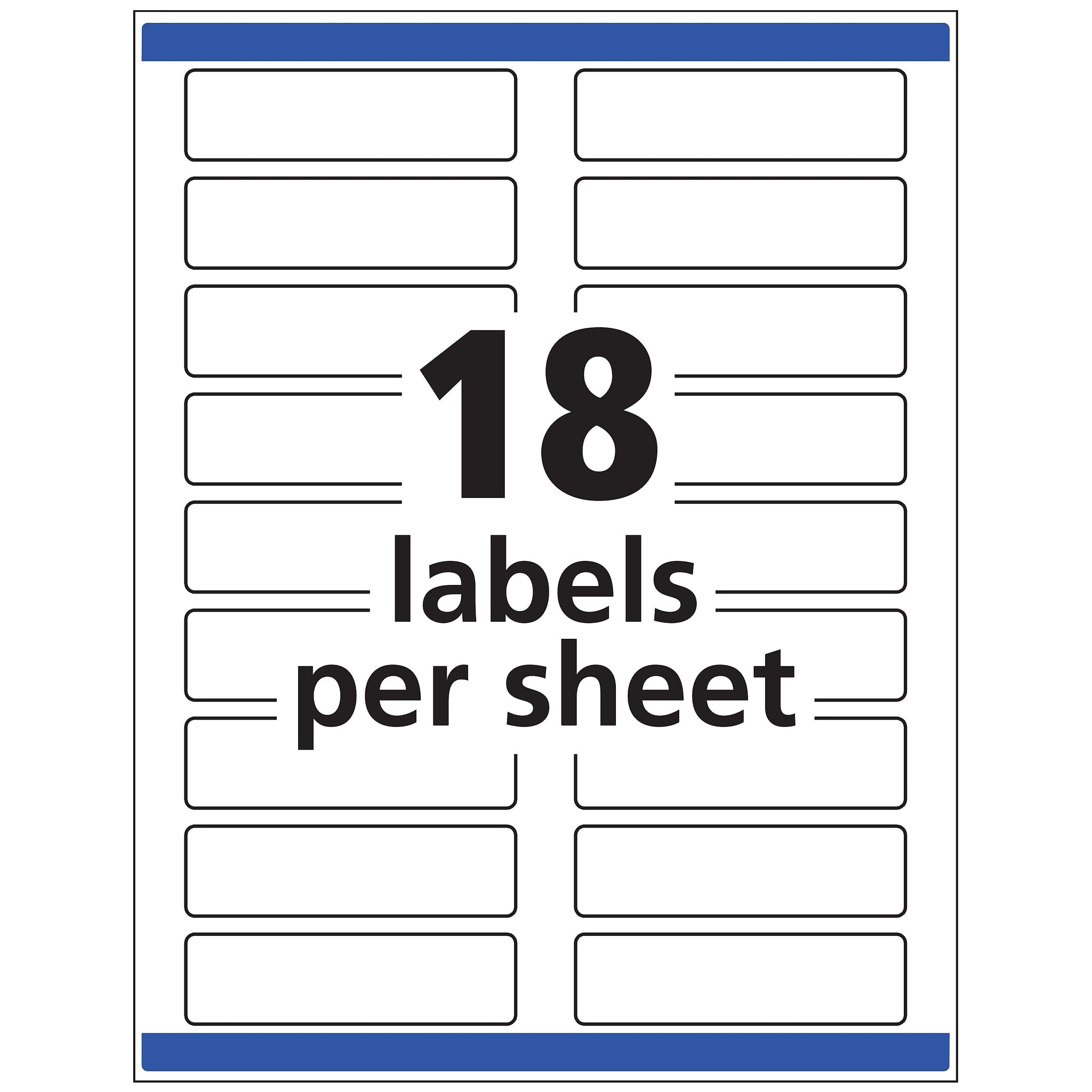 Avery Laser/Inkjet File Folder Labels, 15/16