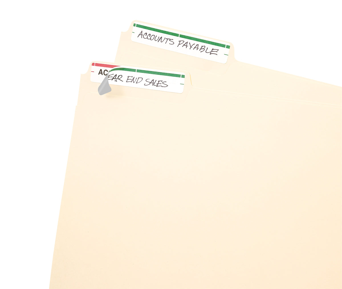 Avery Laser/Inkjet File Folder Labels, 2/3" x 3 7/16", Green, 252/Pack