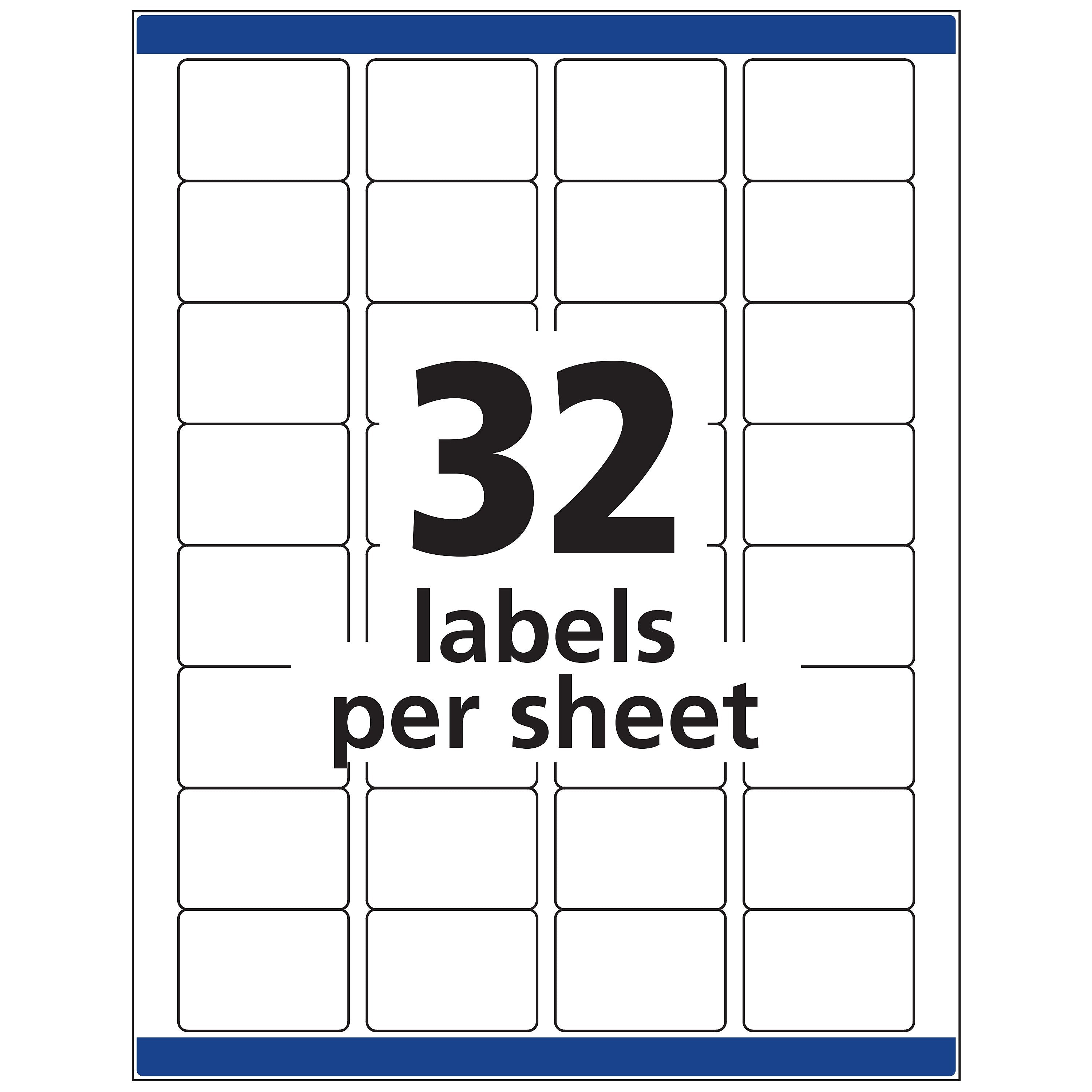 Avery Laser/Inkjet Identification Labels, 1 1/4