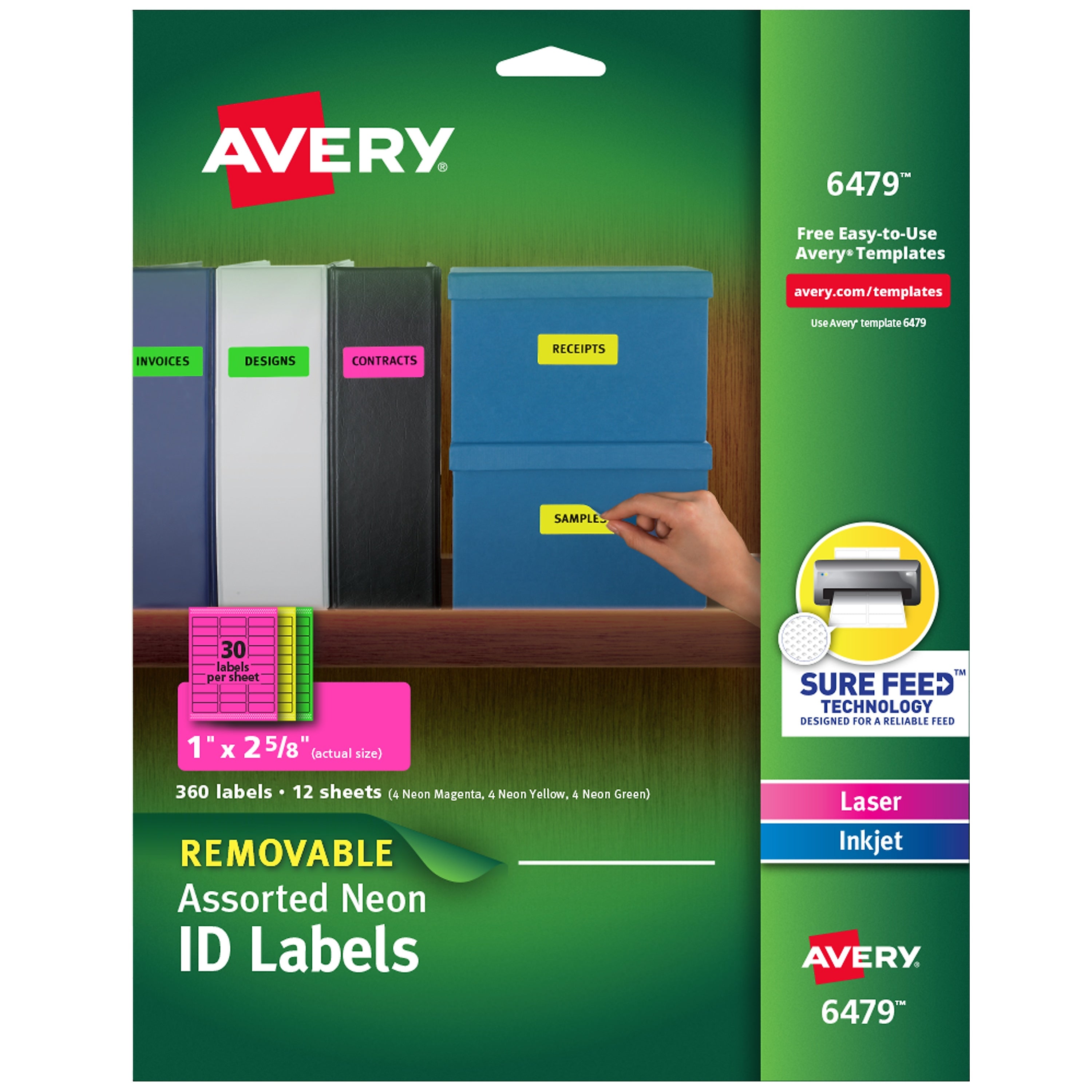 Avery Laser/Inkjet Identification Labels, 1