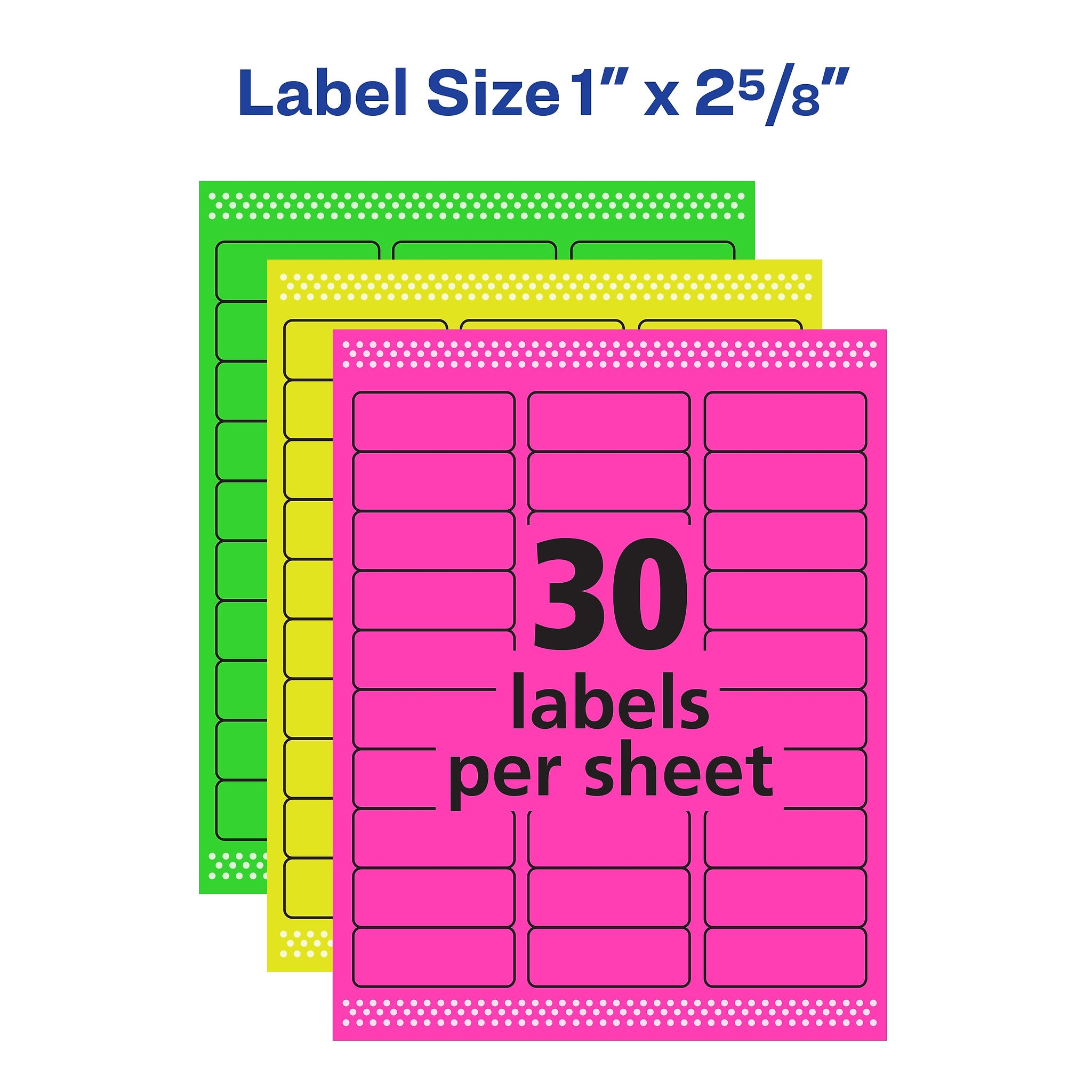 Avery Laser/Inkjet Identification Labels, 1