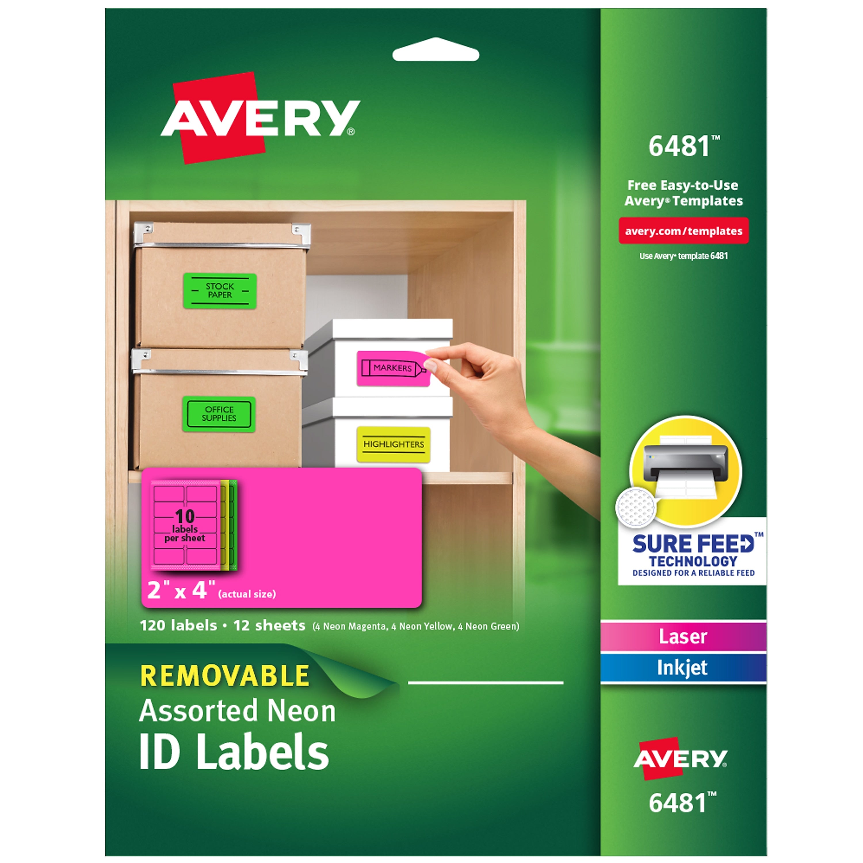 Avery Laser/Inkjet Identification Labels, 2